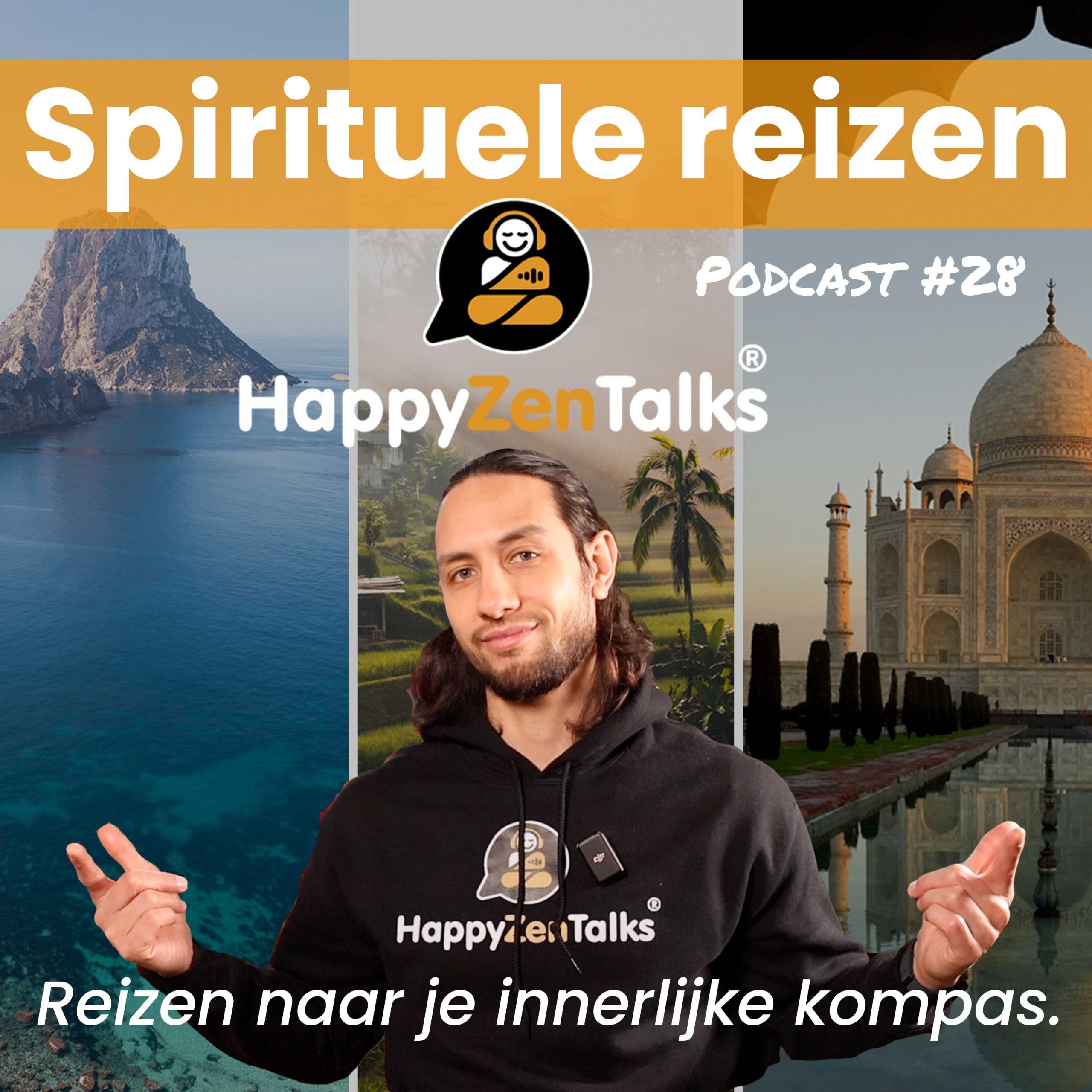 HappyZenTalks #28 Spirituele reizen: Ibiza, Bali en India - Reizen naar je innerlijke kompas. episode artwork