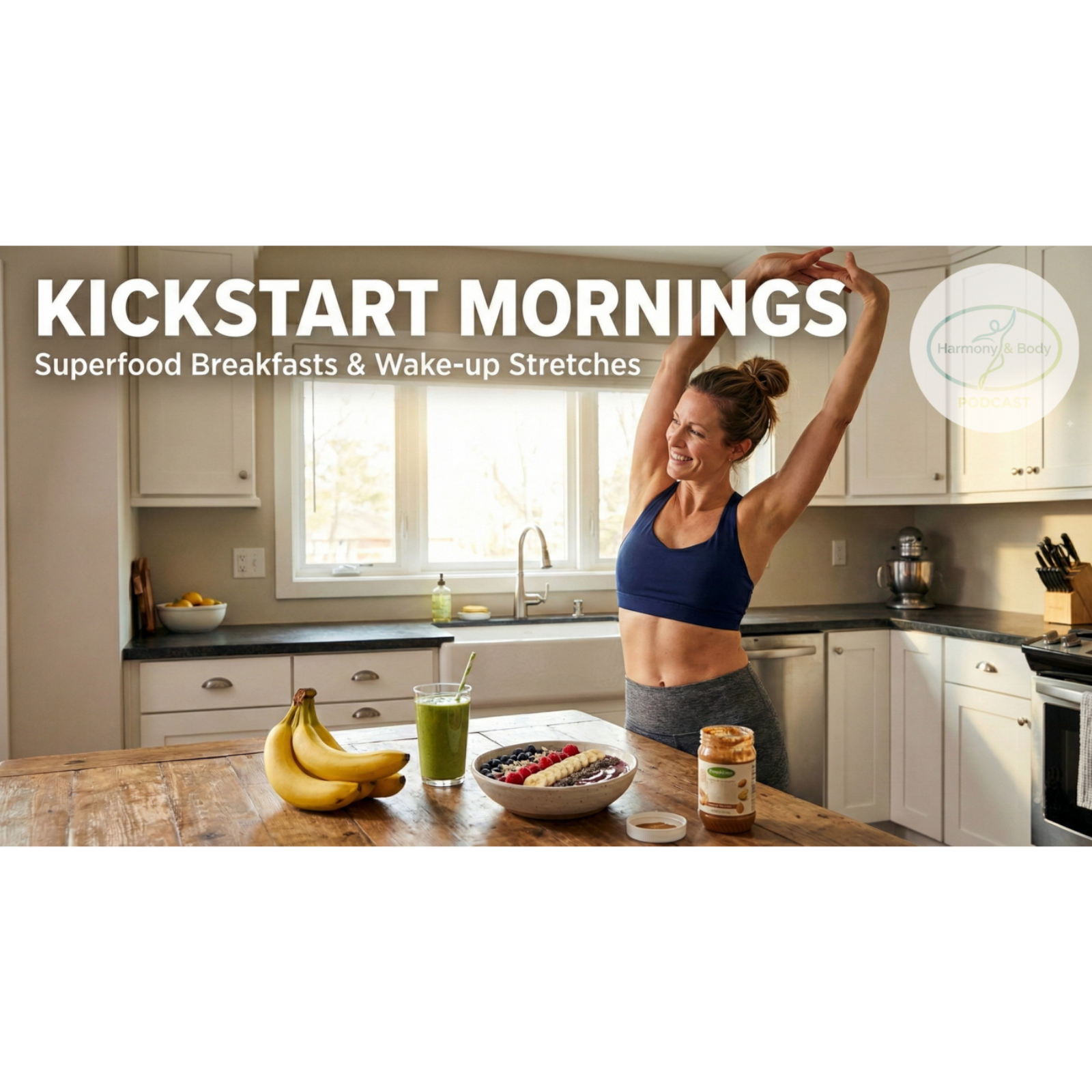Kickstart mornings-superfood breakfasts and wake-up stretches episode artwork