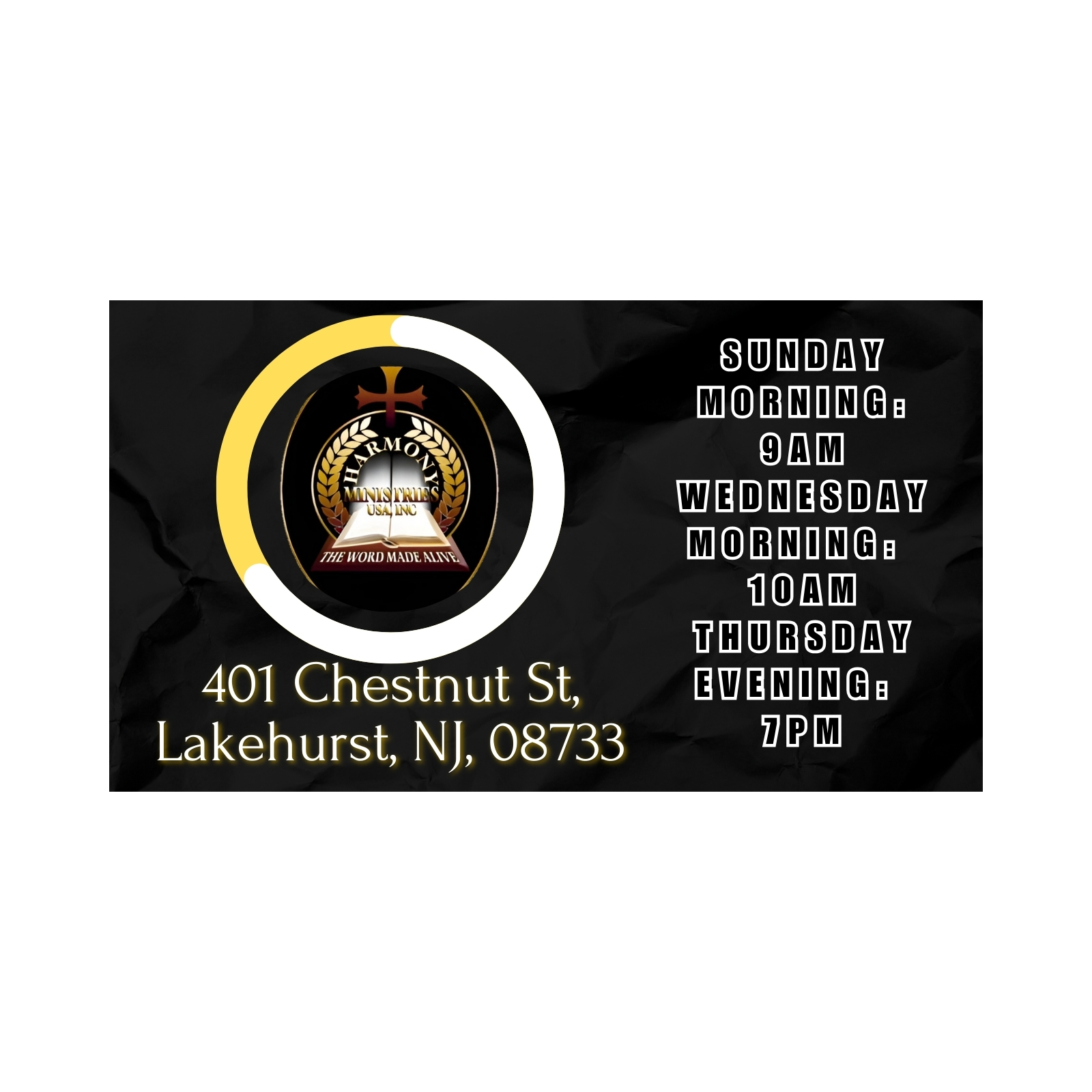 Harmony Ministries USA Inc. cover art