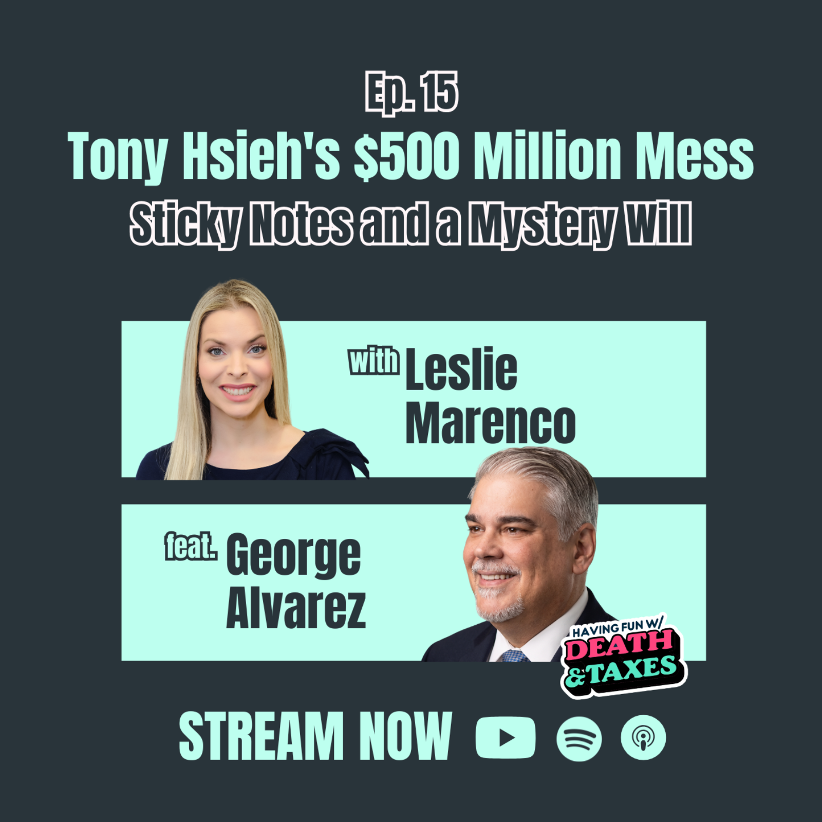 Tony Hsieh's $500 Million Mess: Sticky Notes and a Mystery Will episode artwork