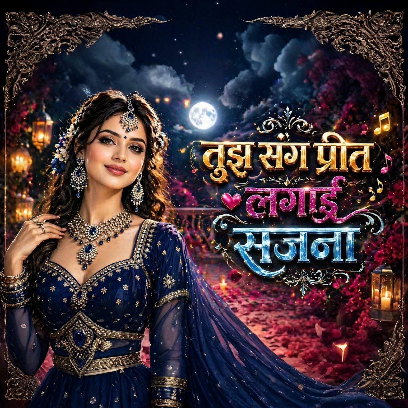 Tujh sang preet lagai sajana💖 तुझ संग प्रीत लगाई सजना Hindi new song #darad​ bhara geet wed #song​