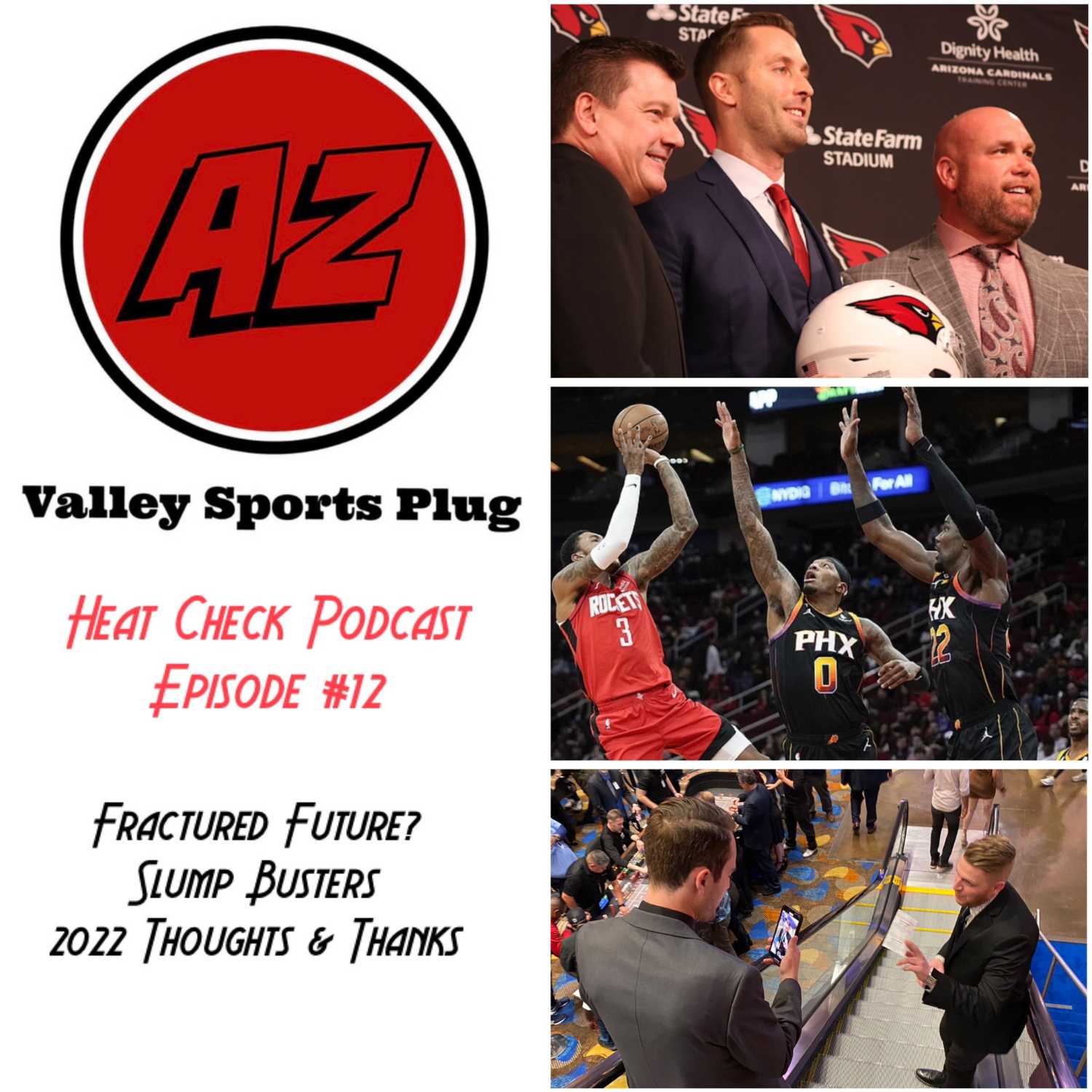 Heat Check Podcast E12 - Kyler Murray Season Ending Injury, Cardinals Future, Phoenix Suns Slump & Looking Back On 2022 episode artwork