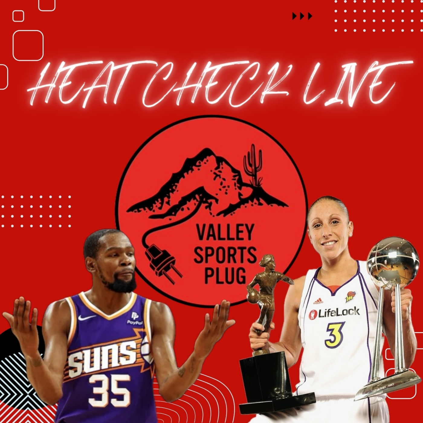 The GOAT Retires, Phoenix Falling & Dbacks Decisions 🔌 Heat Check LIVE 2/25/2025 episode artwork