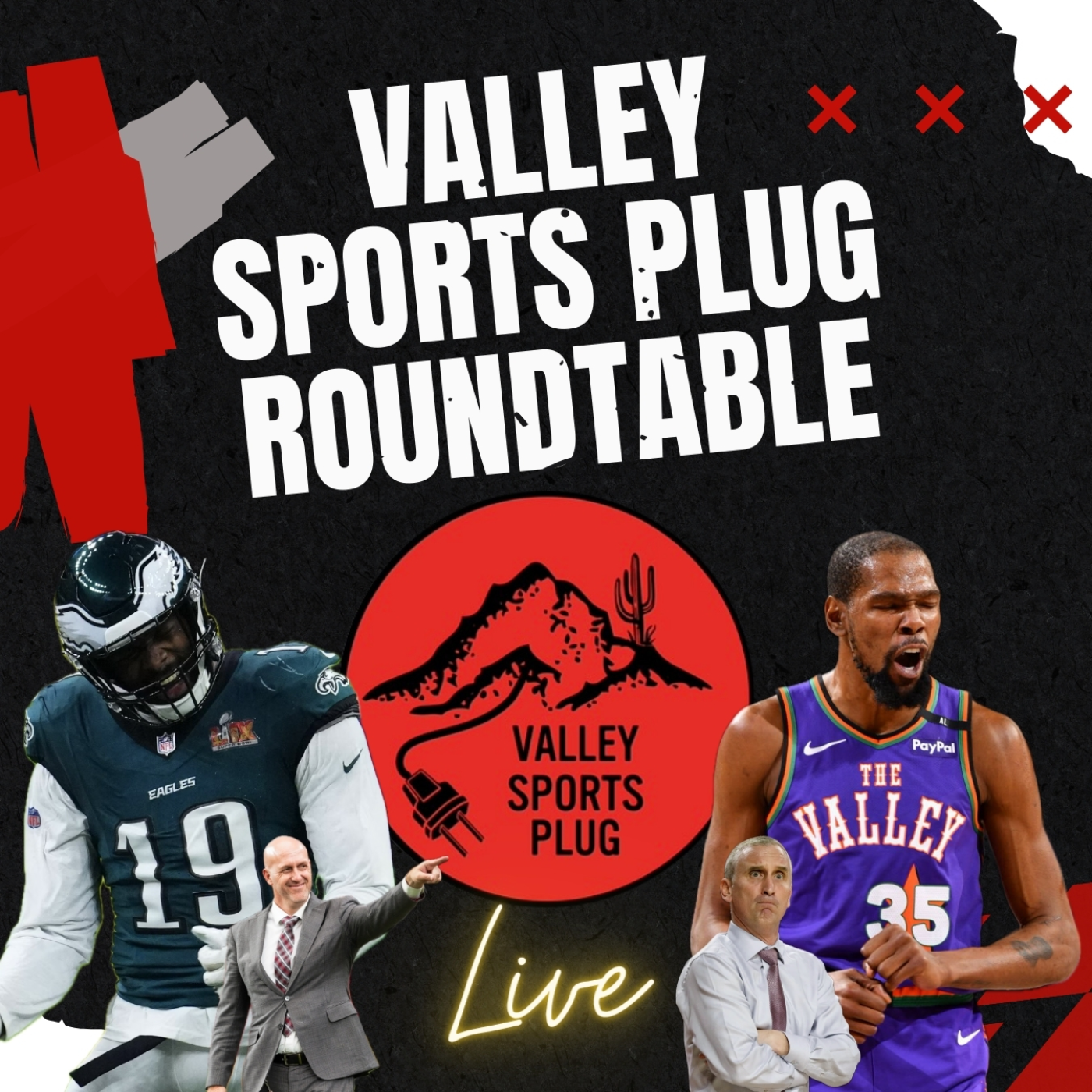 Sweaty J Joins The Valley, Phoenix Suns Futility & Dark Web Rumors 🗡️ VSP Roundtable LIVE 3/11/2025 episode artwork