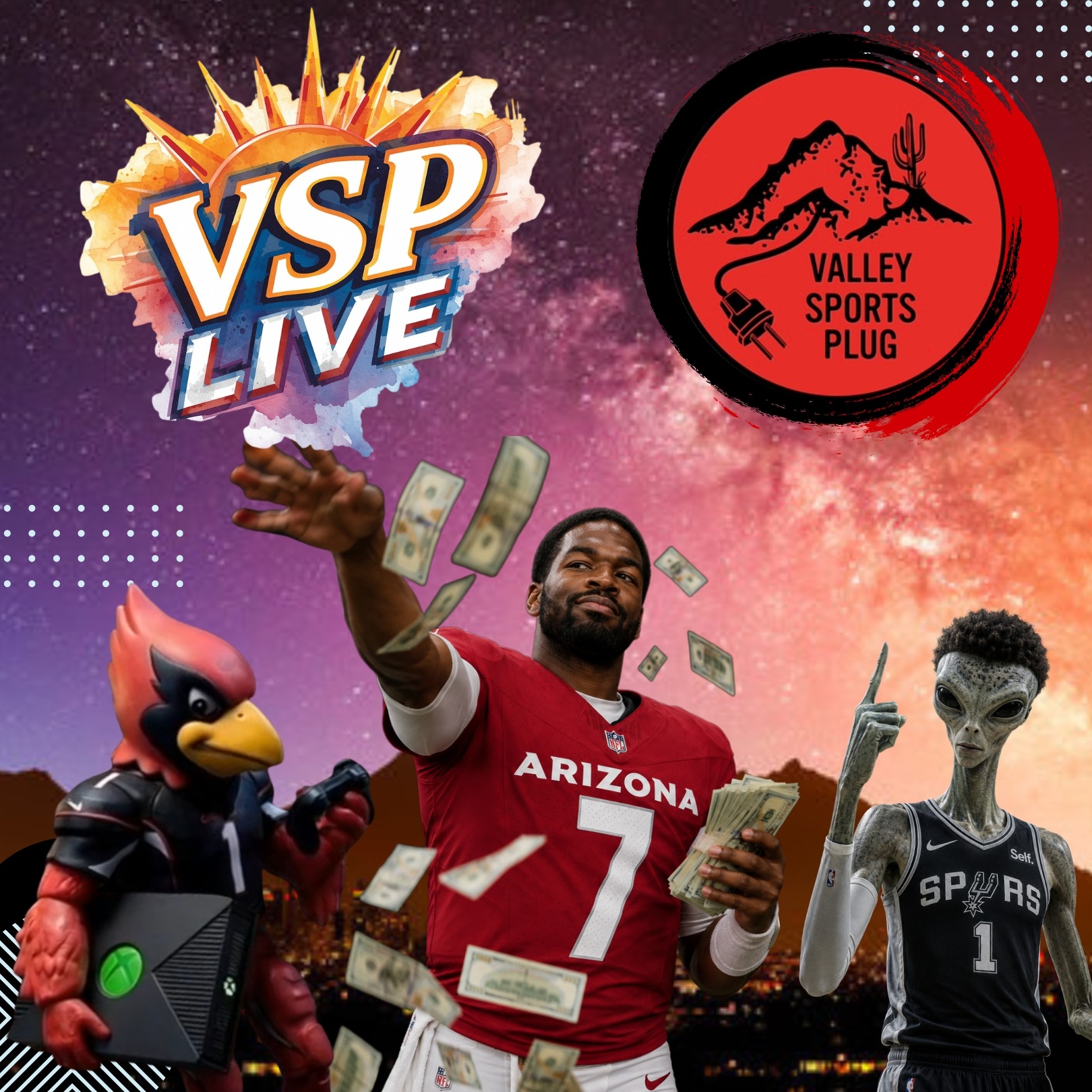 Arizona Cardinals A.I. Fallout, Jacoby "Bag Bandit" Brissett & Wemby Puts The NBA On Notice 👽 episode artwork