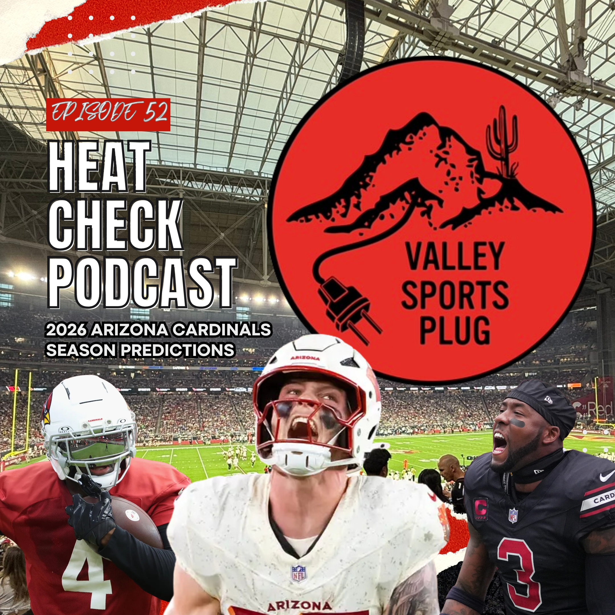 2026 Arizona Cardinals Season Predictions 🔥 Heat Check Podcast E52 episode artwork