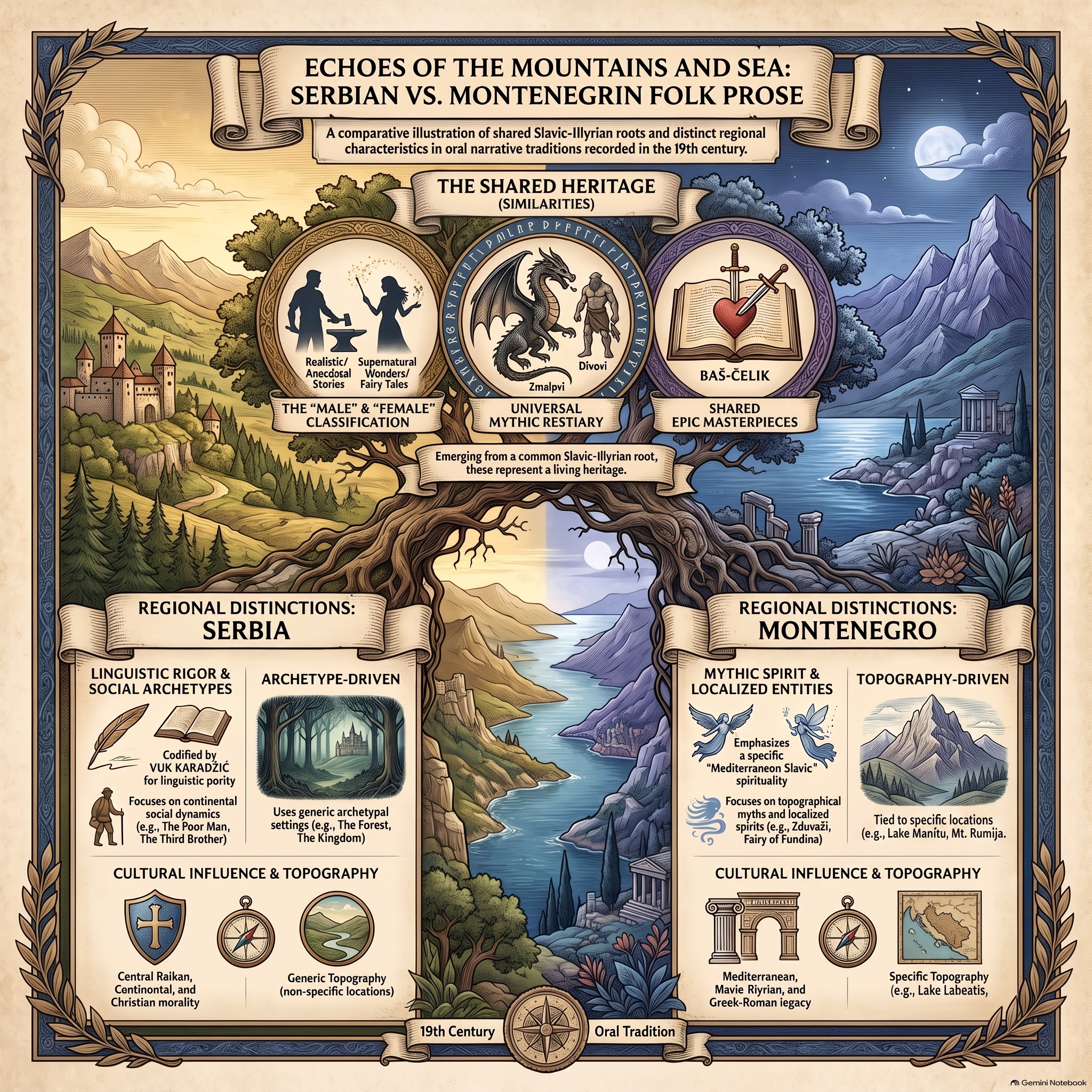 🇺🇸 Similarities and differences between Serbian and Montenegrin folk prose (Deep Dive) episode artwork