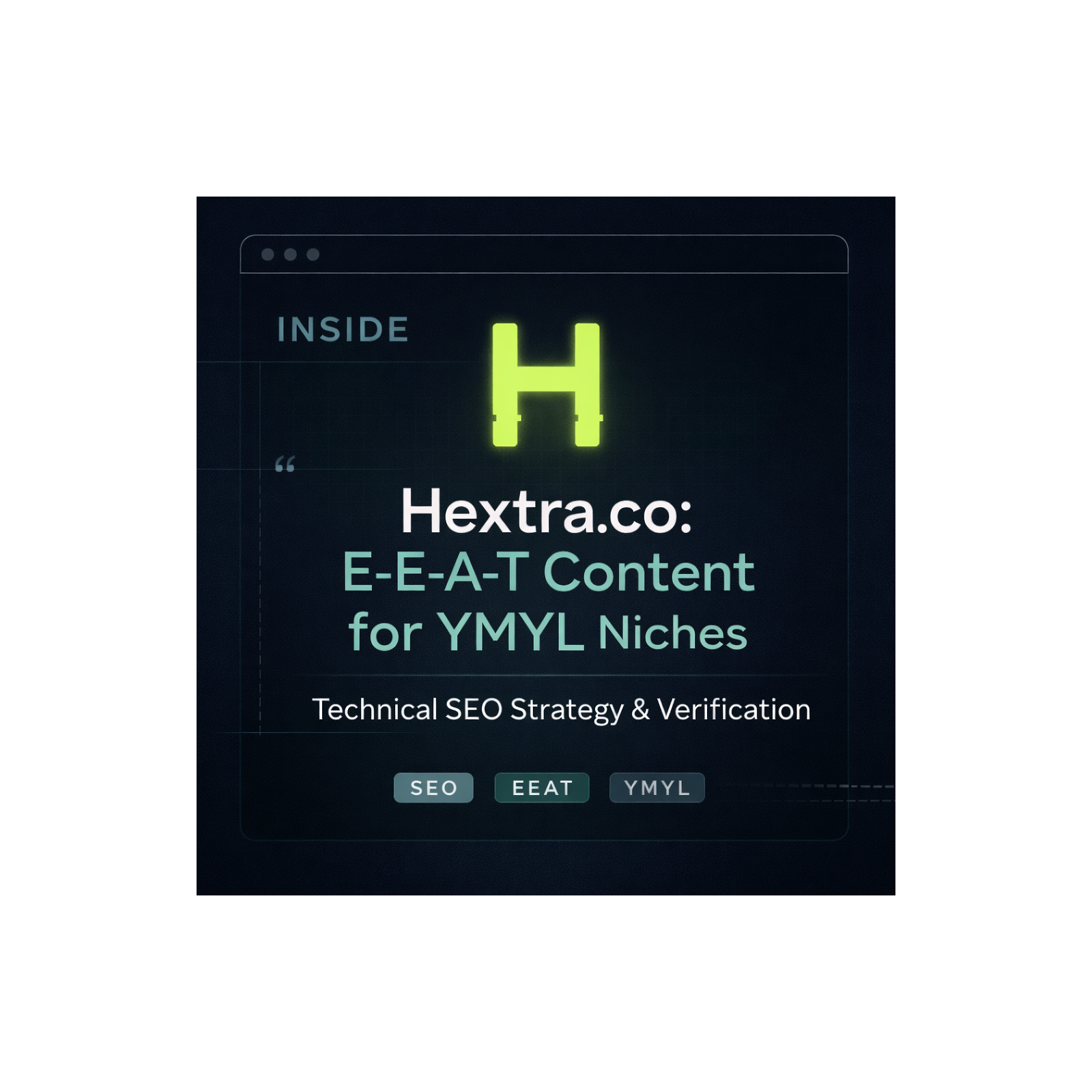 Hextra.co Deep Dive — EEAT Editorial Systems for SEO & YMYL Niches episode artwork