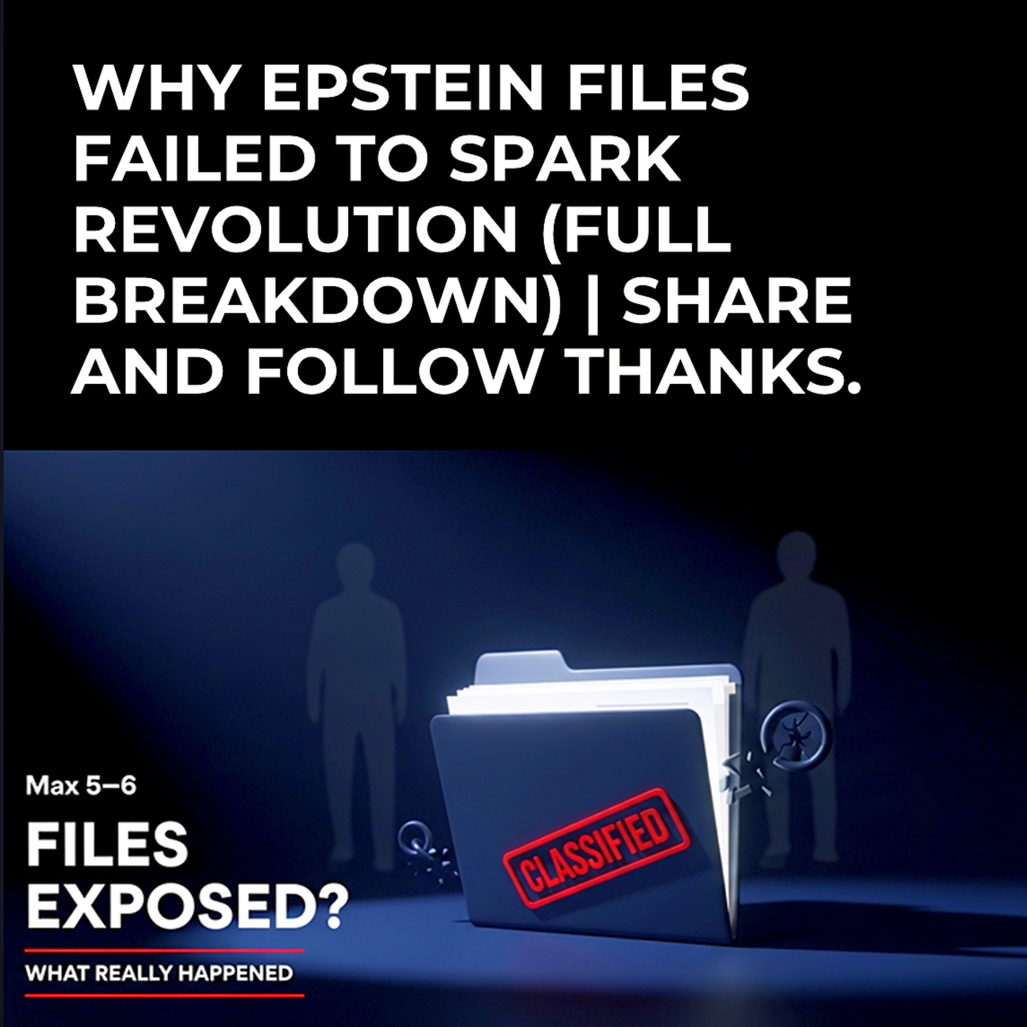 Why Epstein Files Failed to Spark Revolution (Full Breakdown) | share and follow thanks. episode artwork