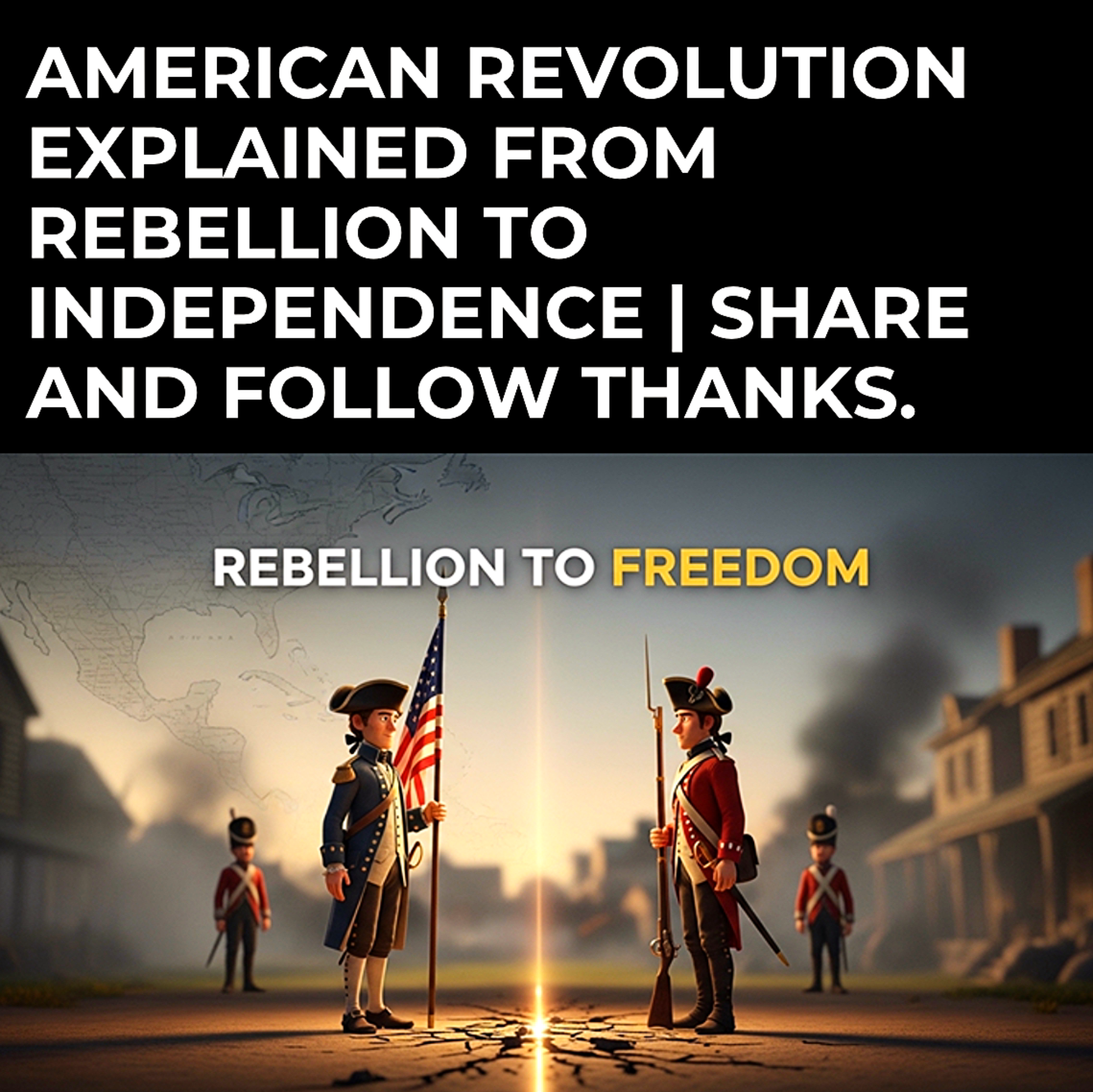 American Revolution Explained From Rebellion to Independence | share and follow thanks. episode artwork