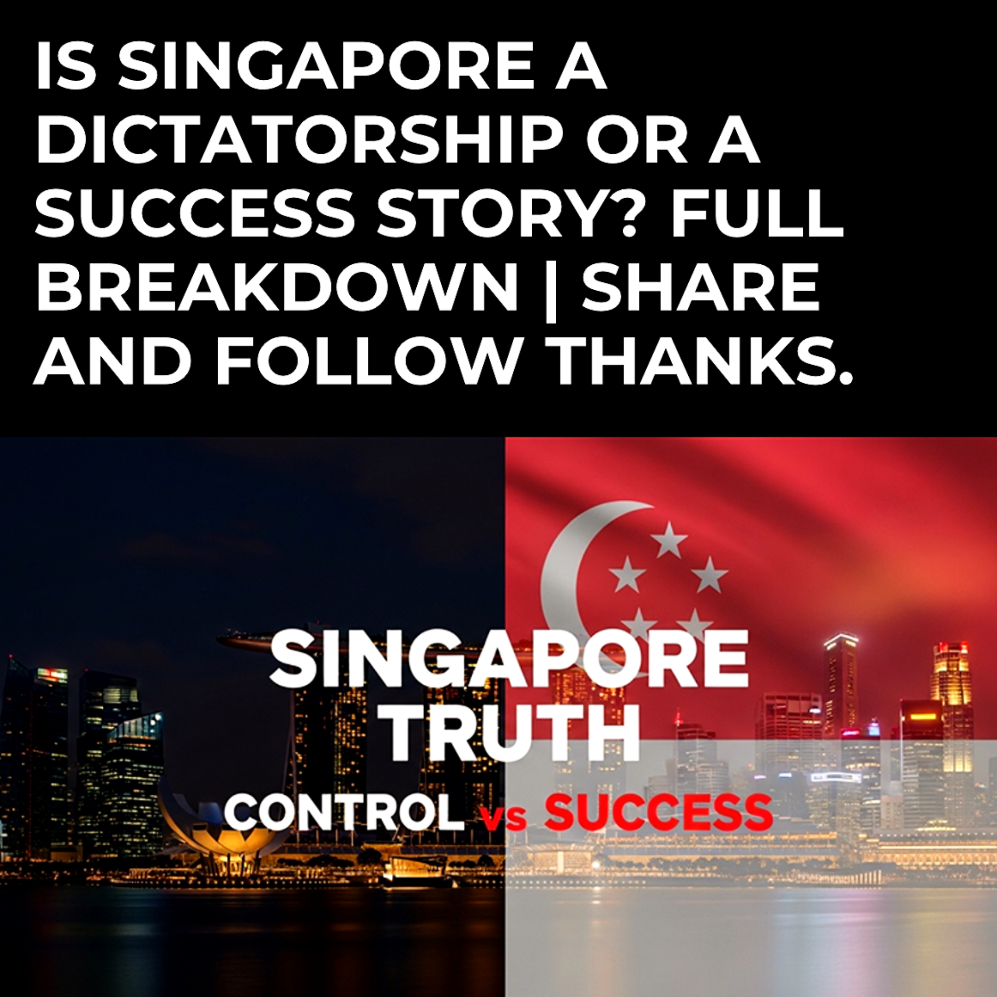 Is Singapore a Dictatorship or a Success Story? Full Breakdown | share and follow thanks. episode artwork