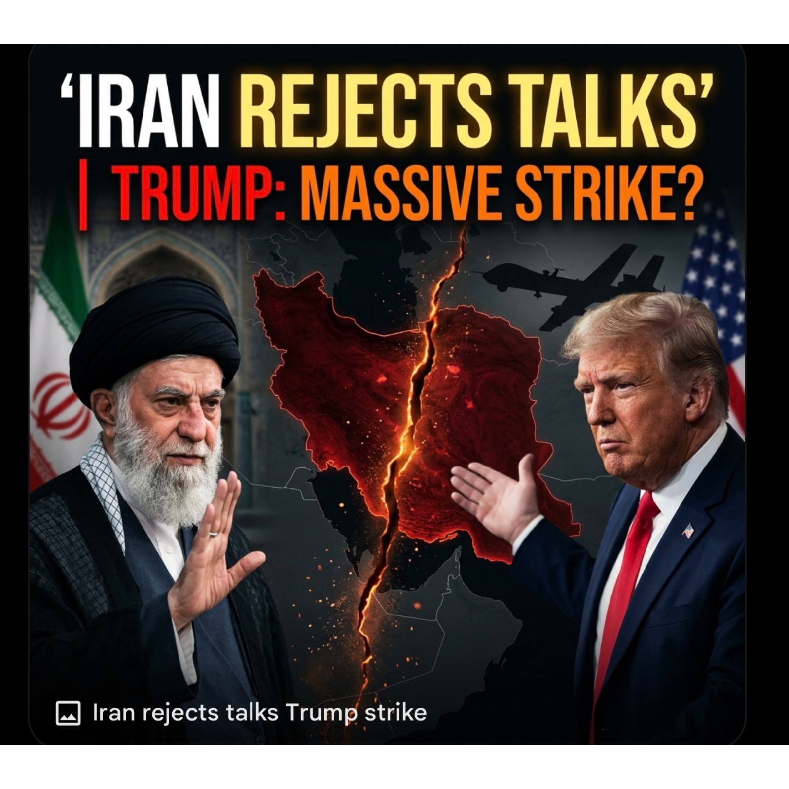  🎙️ Iran Rejects Talks | Trump Weighs Massive Strike .Please share, like and follow. Thank you. episode artwork