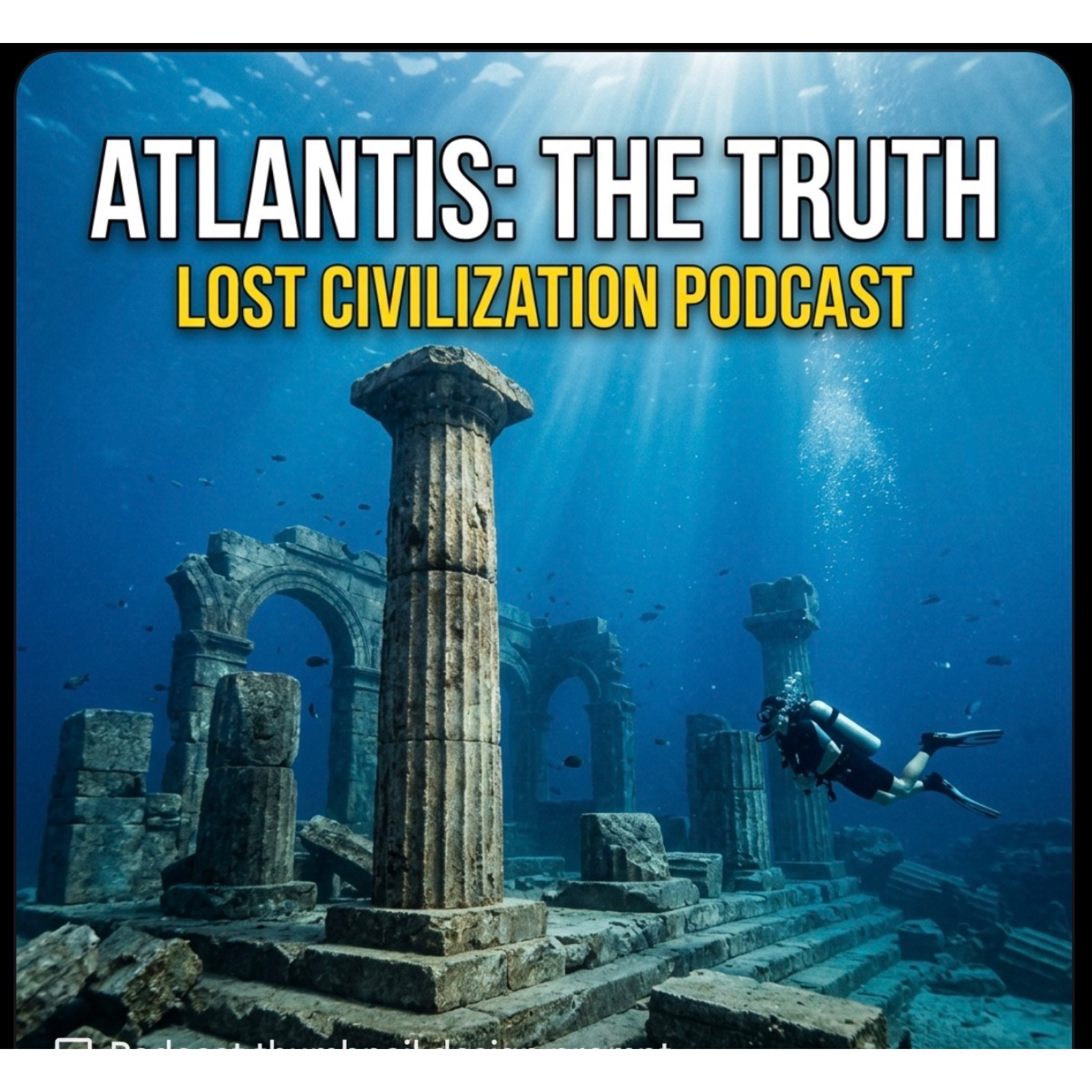🎙️ Atlantis: The Truth About the Lost Civilization . Please like, share , follow and comment. Thank you.  episode artwork