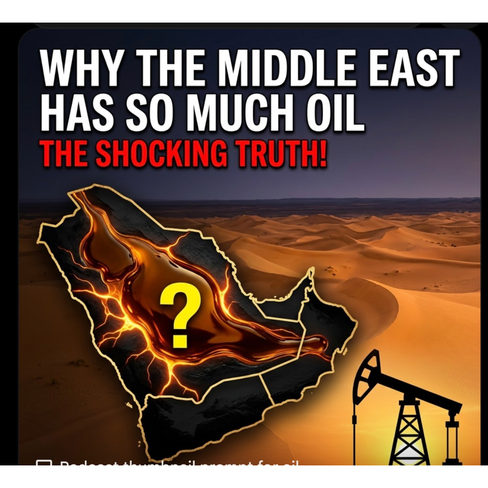 ️ Why the Middle East Has SO Much Oil | The Shocking Truth .Please like, share , follow and comment. Thank you. episode artwork