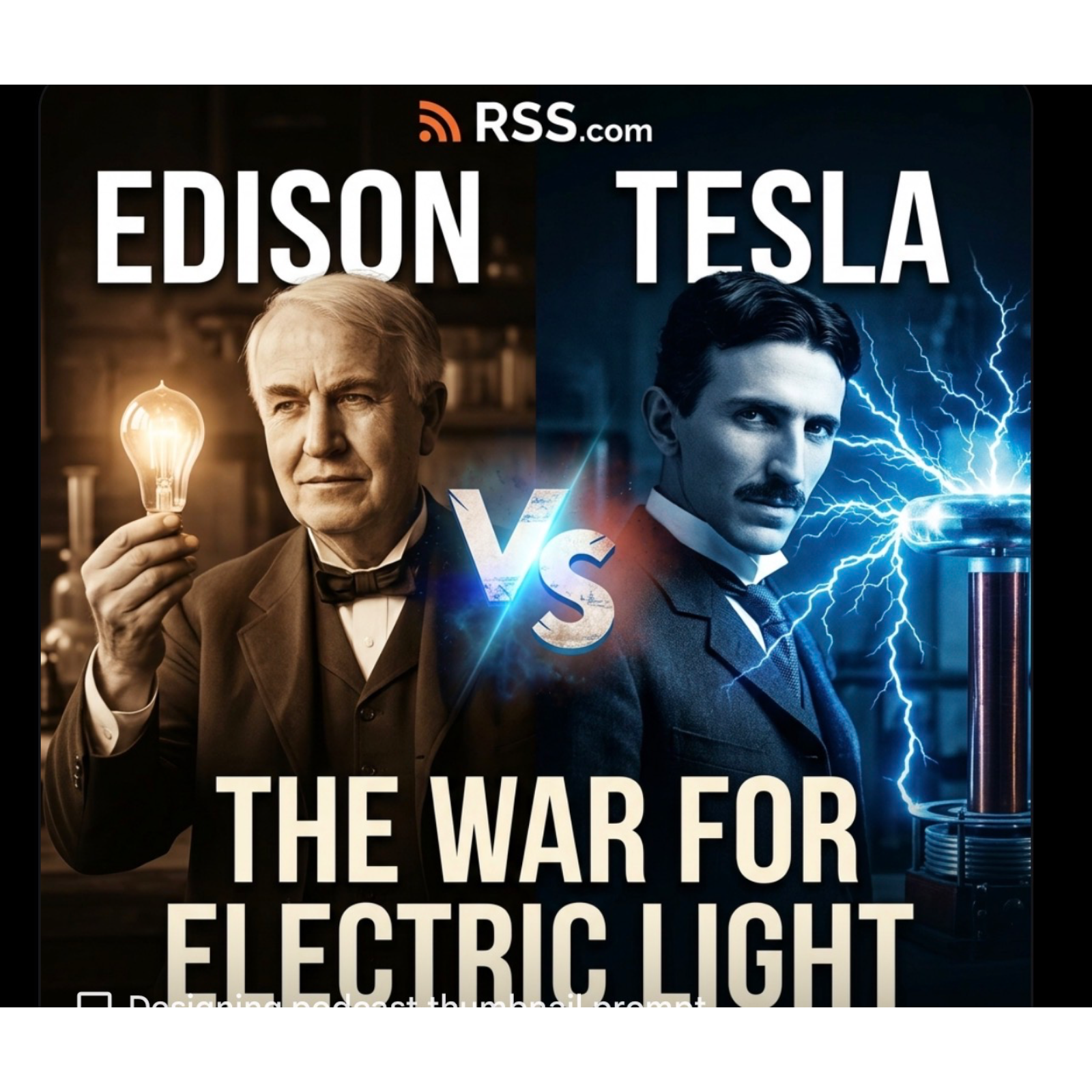 🎙️ Edison vs. Tesla: The War for Electric Light.Please like, share , follow and comment. Thank you.  episode artwork