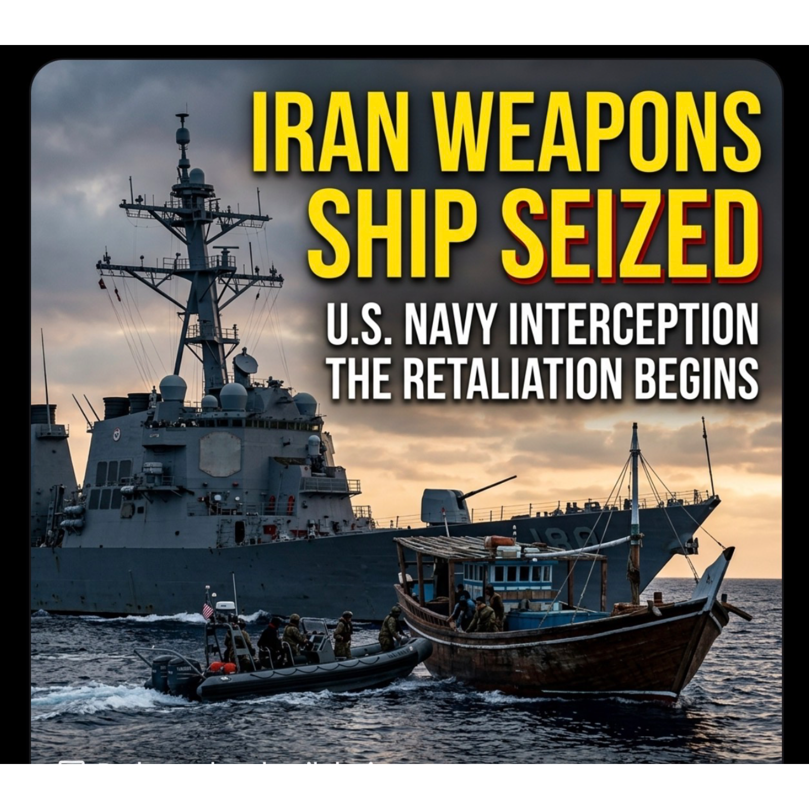 ️ U.S. Navy Seized Iran’s Secret Weapons Ship—Tehran Struck Back .Please like, share , follow and comment. Thank you. episode artwork