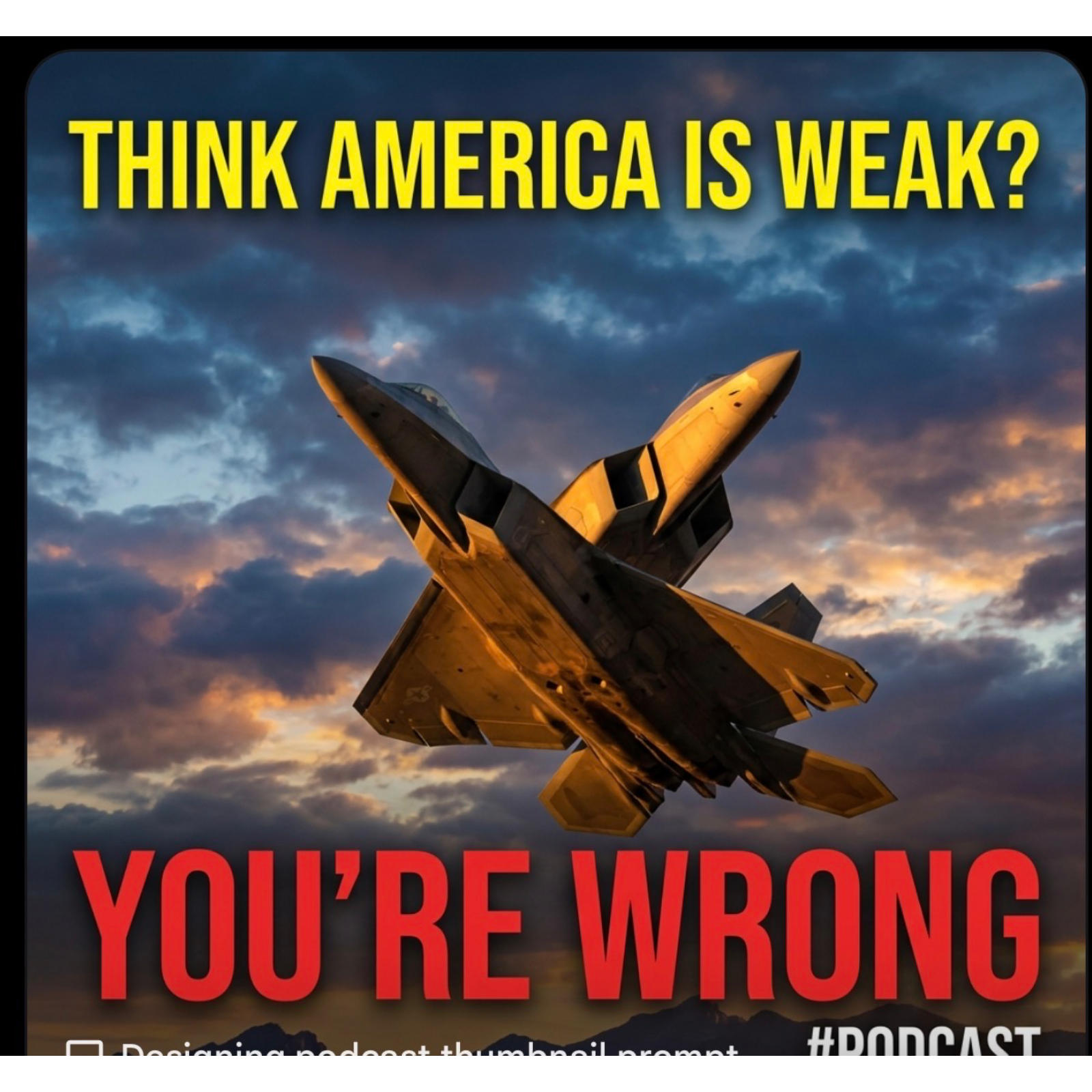 🎙️ Think America Is Weak? Here’s Why You’re Wrong 🇺🇸! Please like, share , follow and comment. Thank you. episode artwork