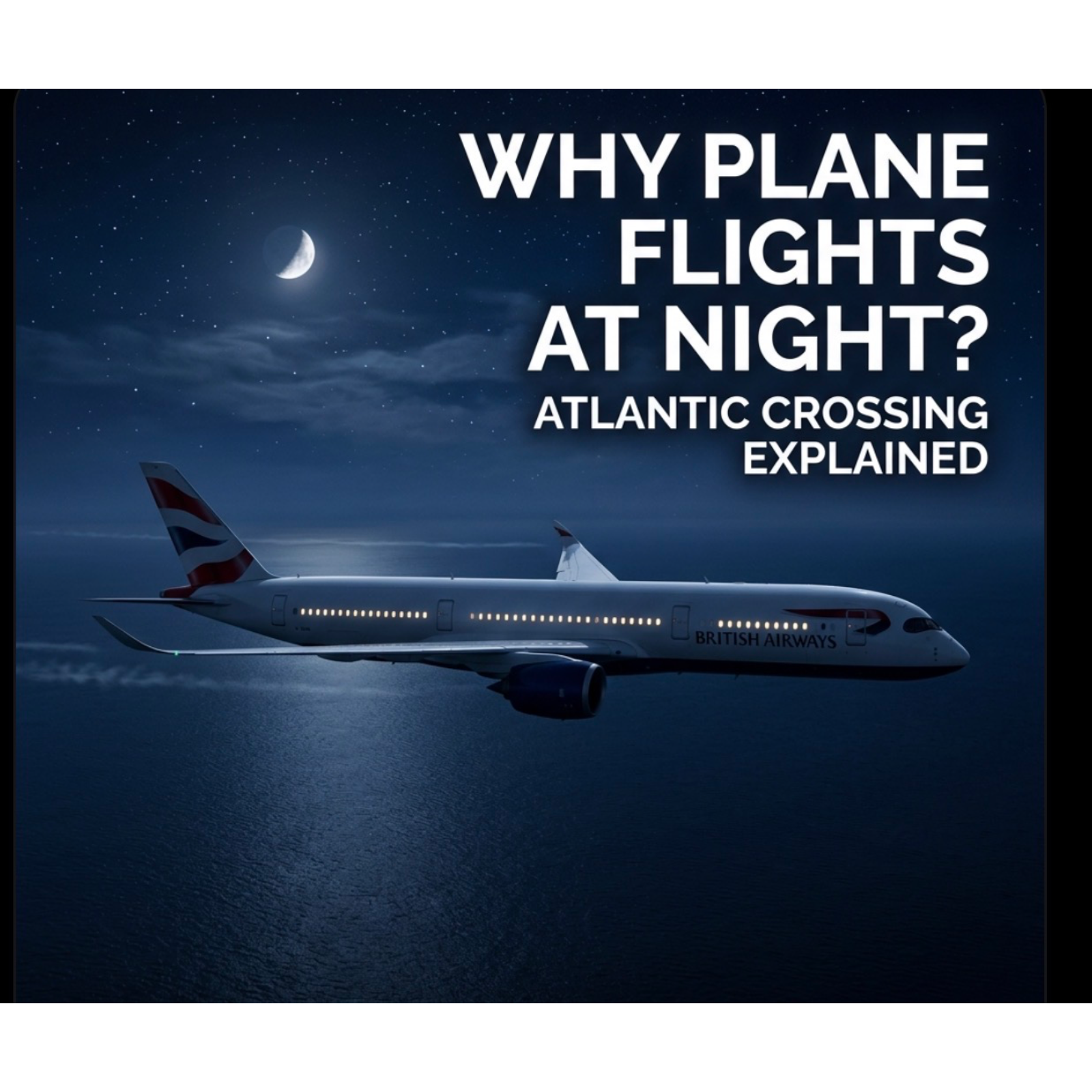 🎙️ ✈️ Why Planes Fly Across the Atlantic at Night .Please like, share , follow and comment. Thank you. episode artwork