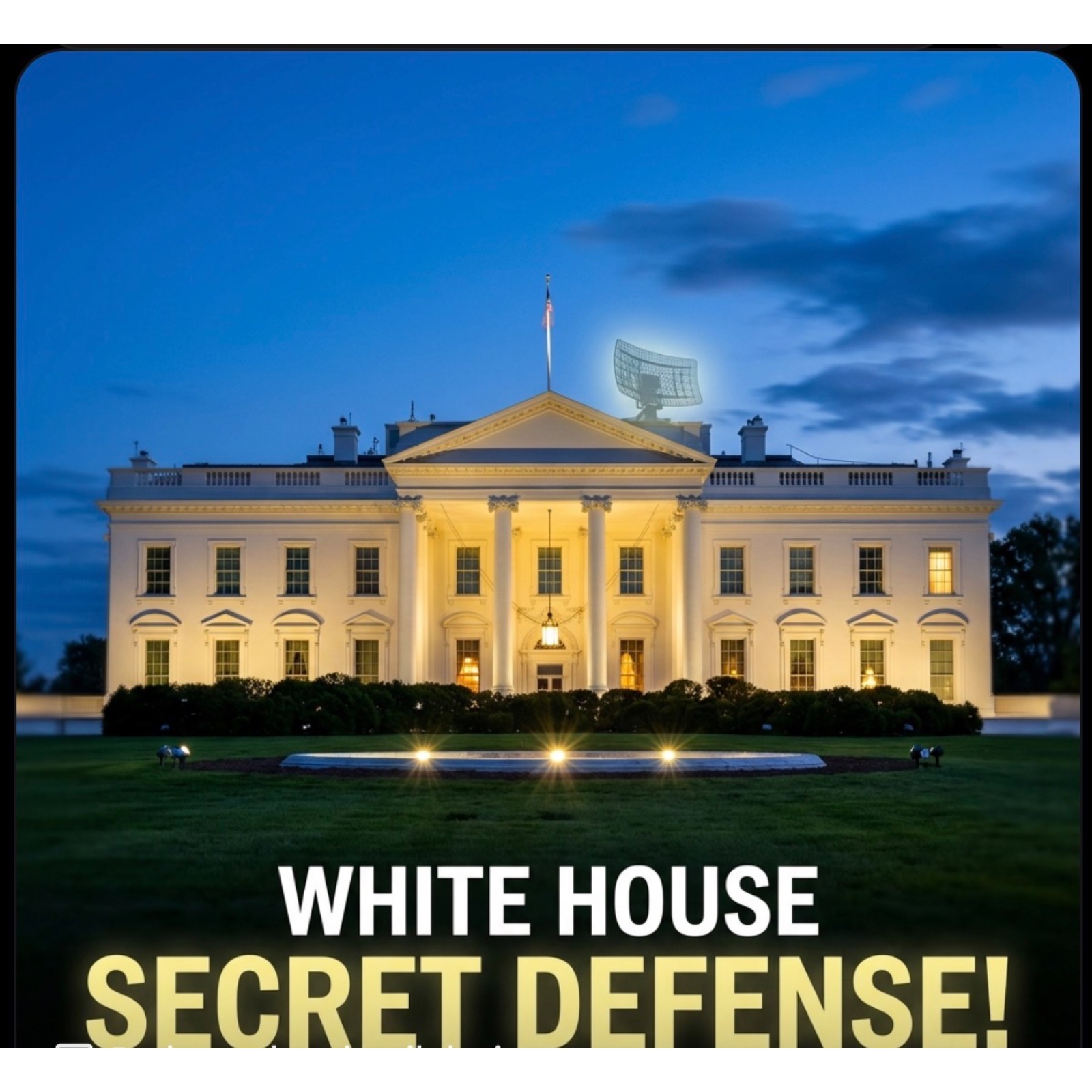 🎙️ The White House Has a Secret Defense System .Please like, share , follow and comment. Thank you. episode artwork
