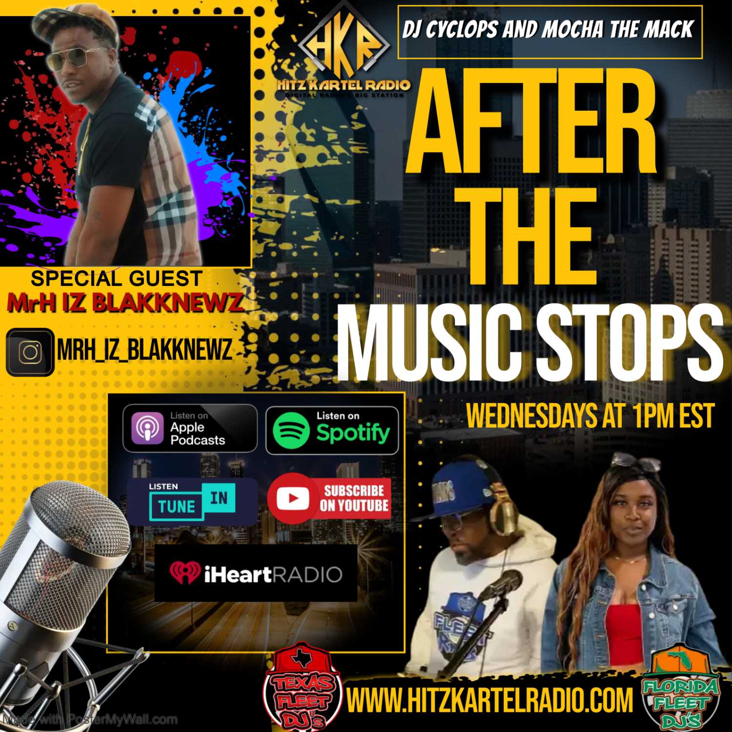 "After The Music Stops" interview with @MRH_IZ_BLAKKNEWZ by @hitzkartelradio