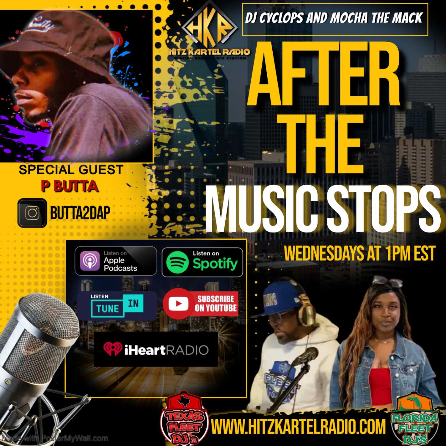 "After The Music Stops" Interview with P-Butta @butta2dap by @hitzkartelradio