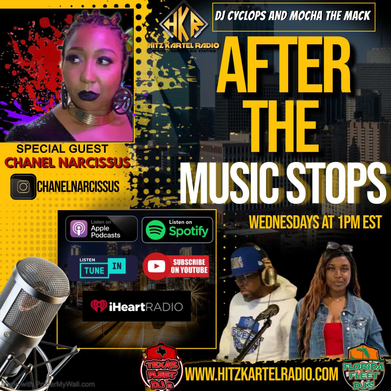 "After The Music Stops" Interview with Chanel Narcissus @chanelnarcissus on @hitzkartelradio