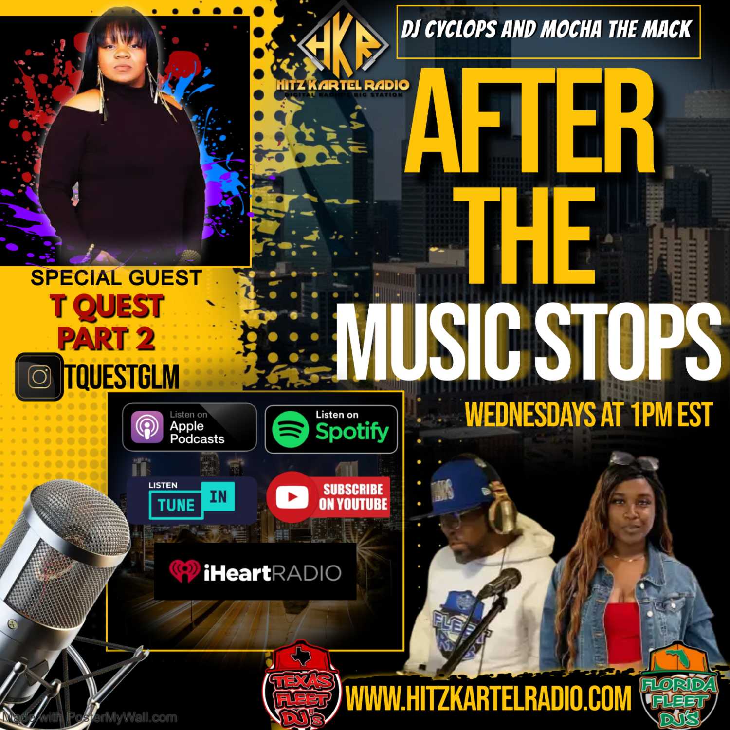"After The Music Stops" Interview with T-Quest @tquestglm part 2 by @hitzkartelradio