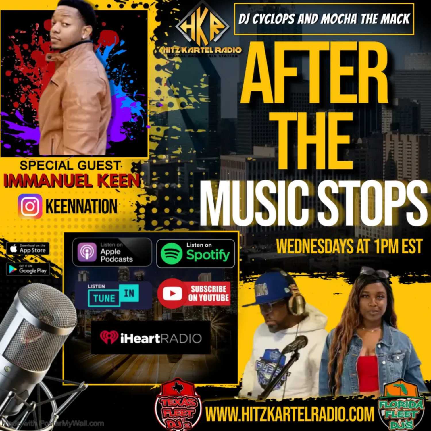 "After The Music Stops" interview with Immanuel Keen @keennation by Hitz Kartel Radio