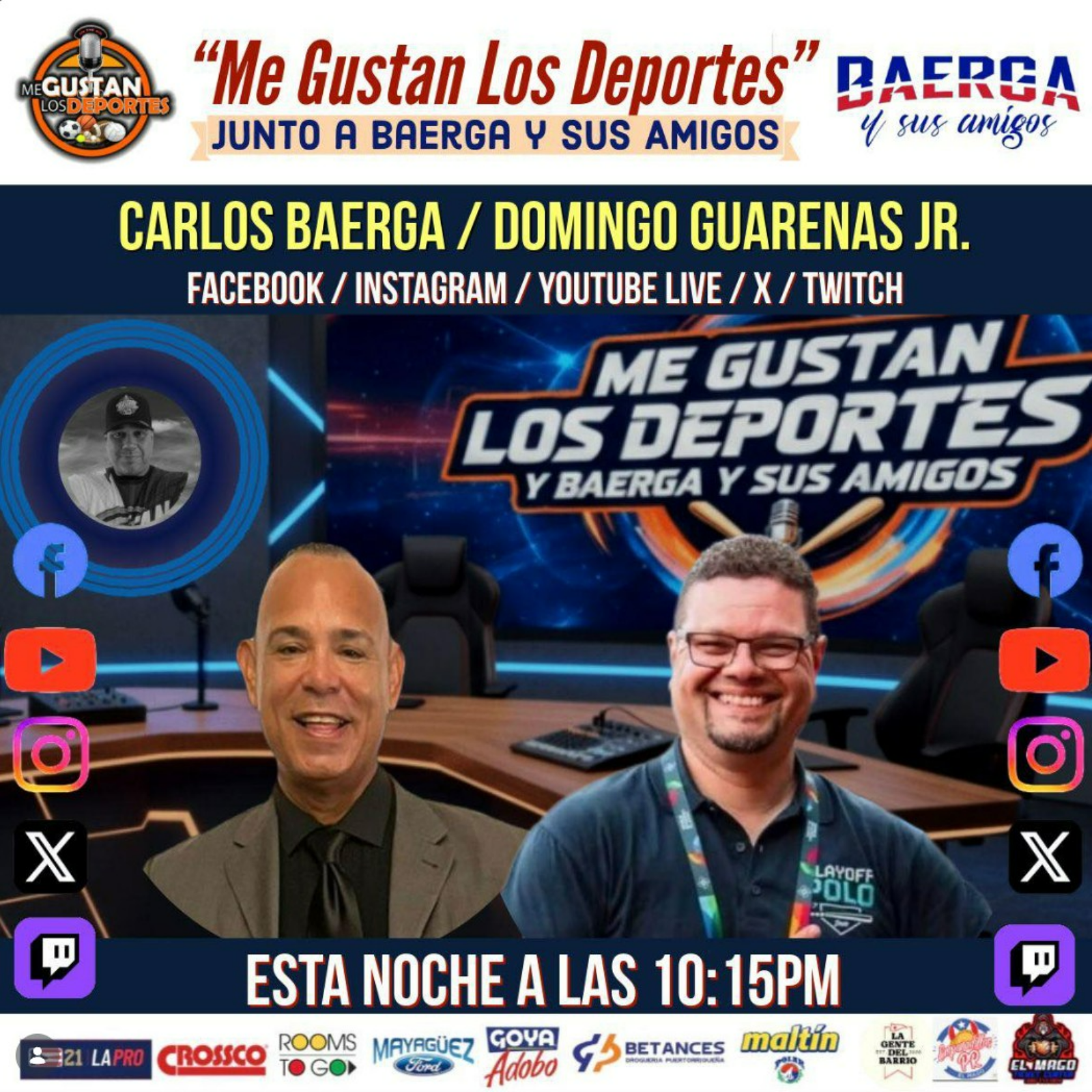 Me Gustan los Deportes con Carlos Baerga - Actualidad de MLB, crisis de los Mets y Phillies, y muchisimo mas... - 22/04/2026 episode artwork