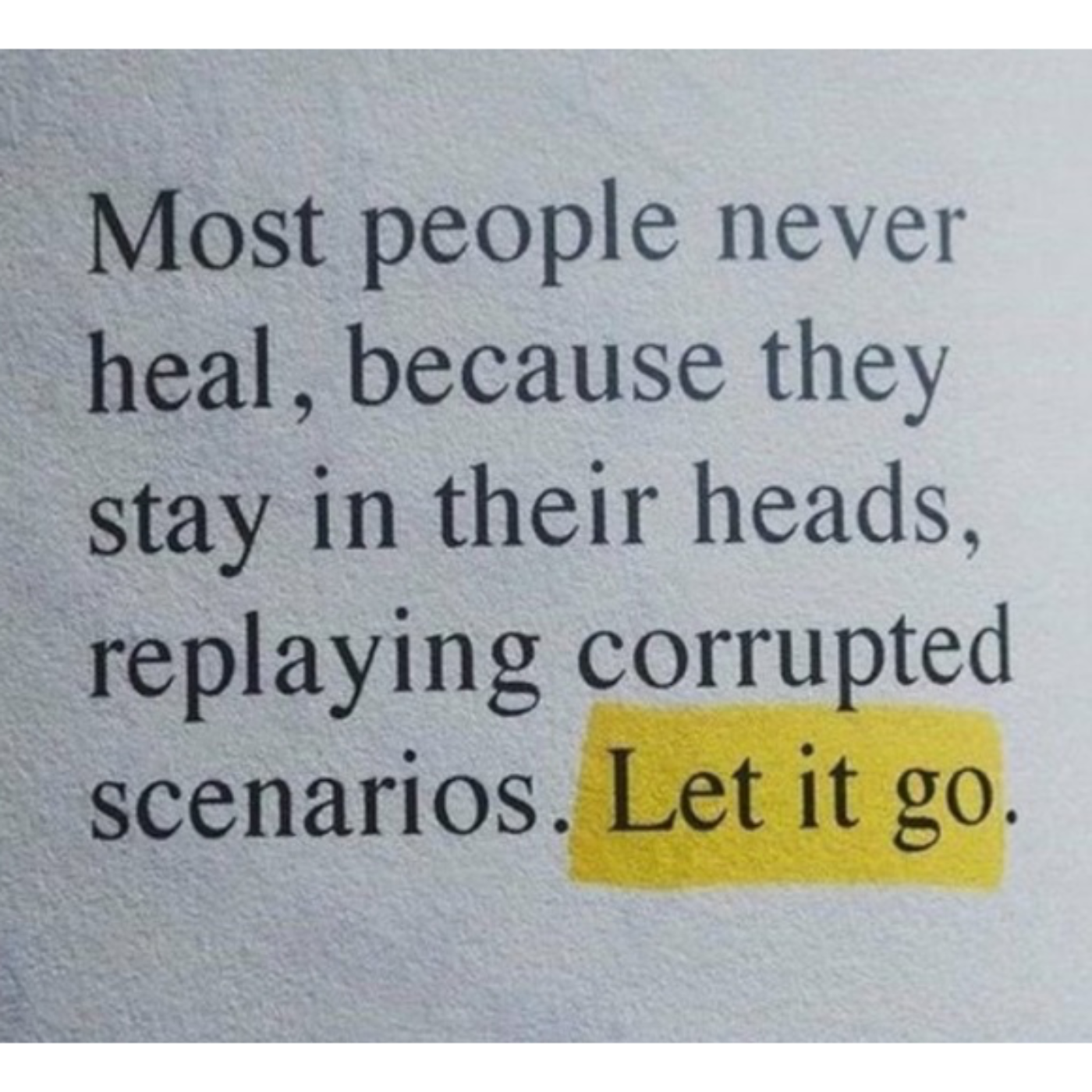 Letting go and Realistic Expectations