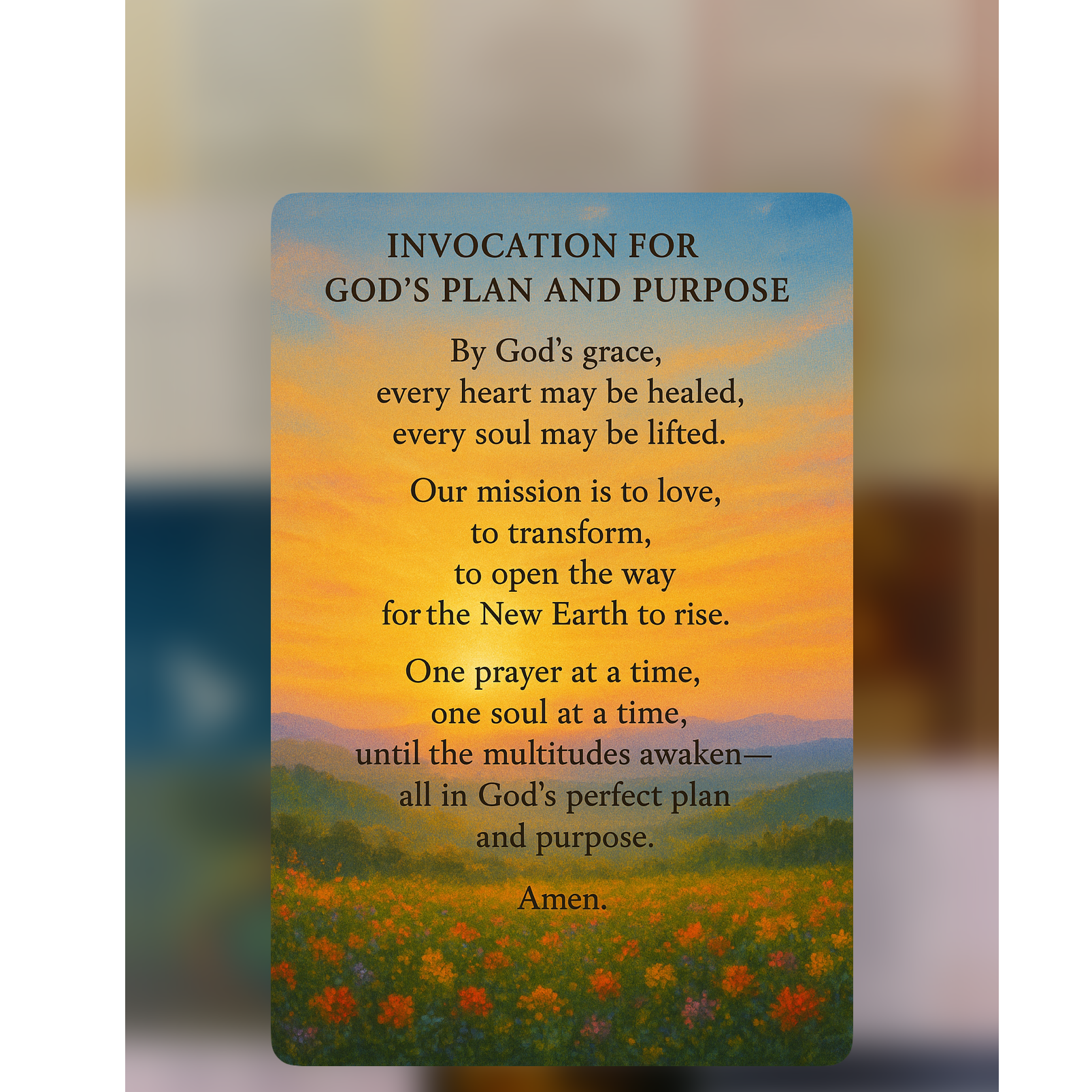 A return to Love and a Beautiful Beginning 