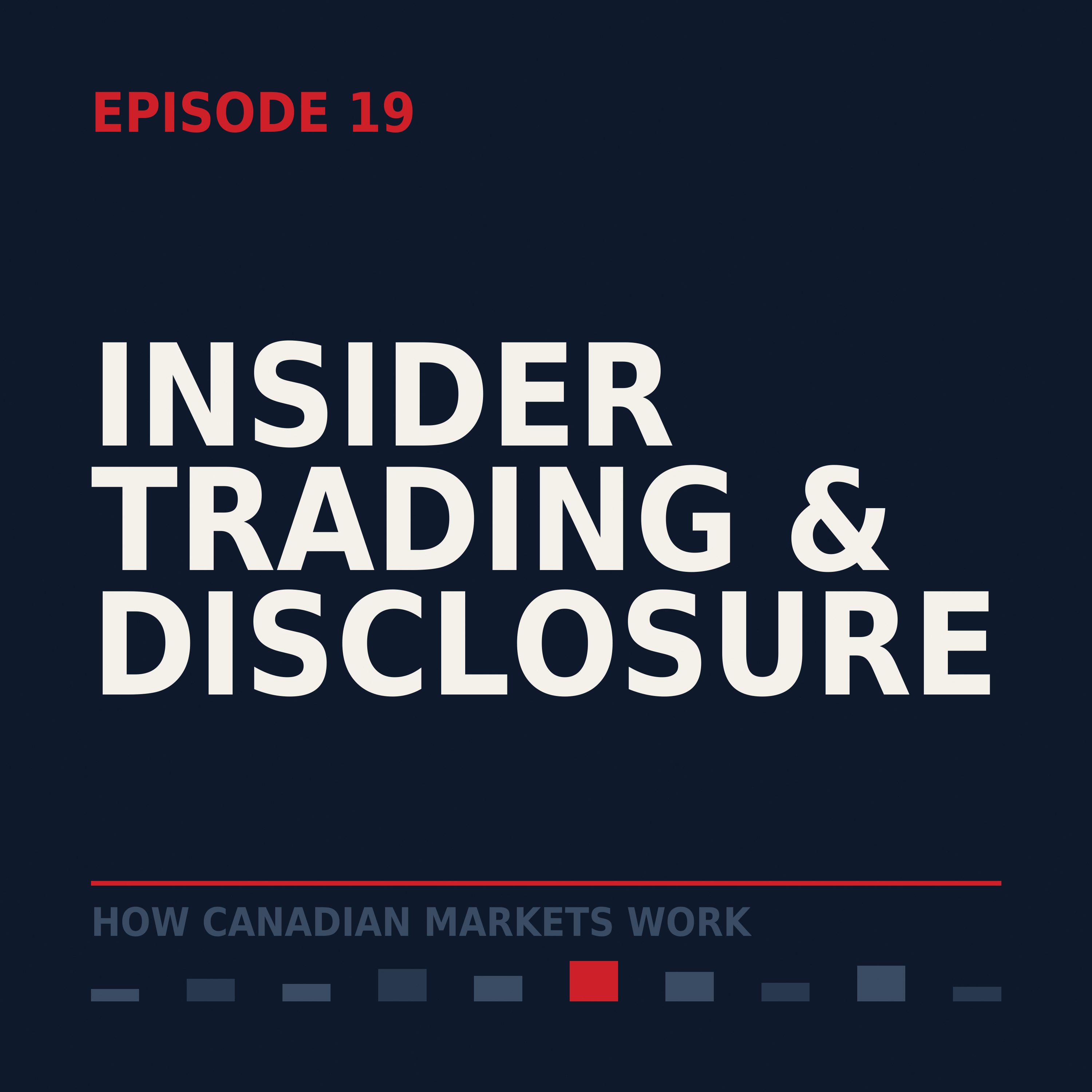 Episode 19: Insider Trading and Disclosure episode artwork