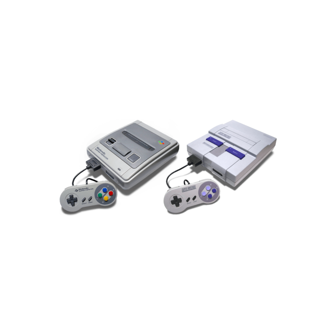 Nintendo SNES & NES vs. Super Famicom & Famicom