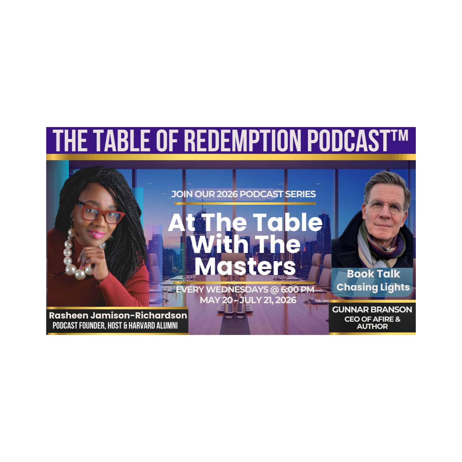 At The Table With The Masters Series: Book Talk with Gunnar Branson Author of "Chasing Lights" episode artwork