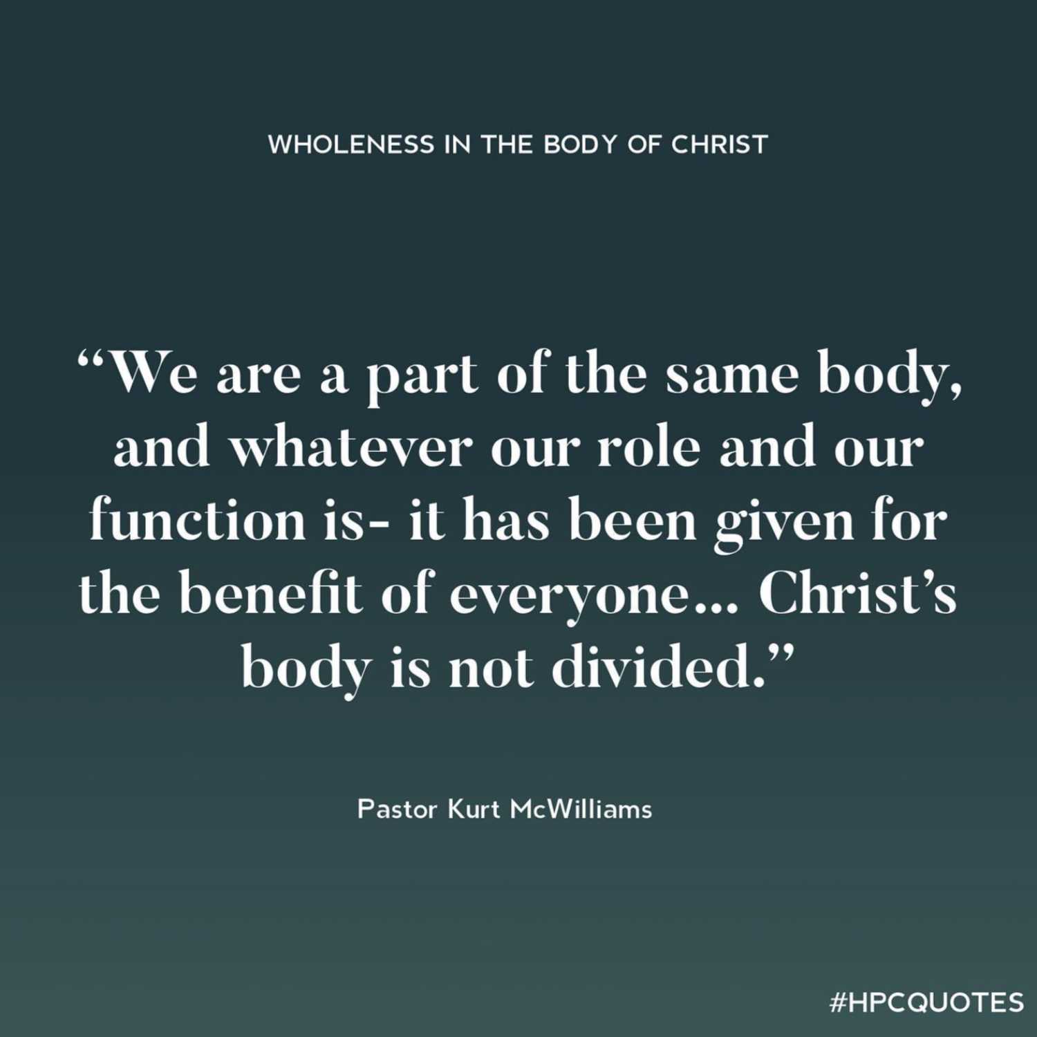 Wholeness In The Body of Christ episode artwork