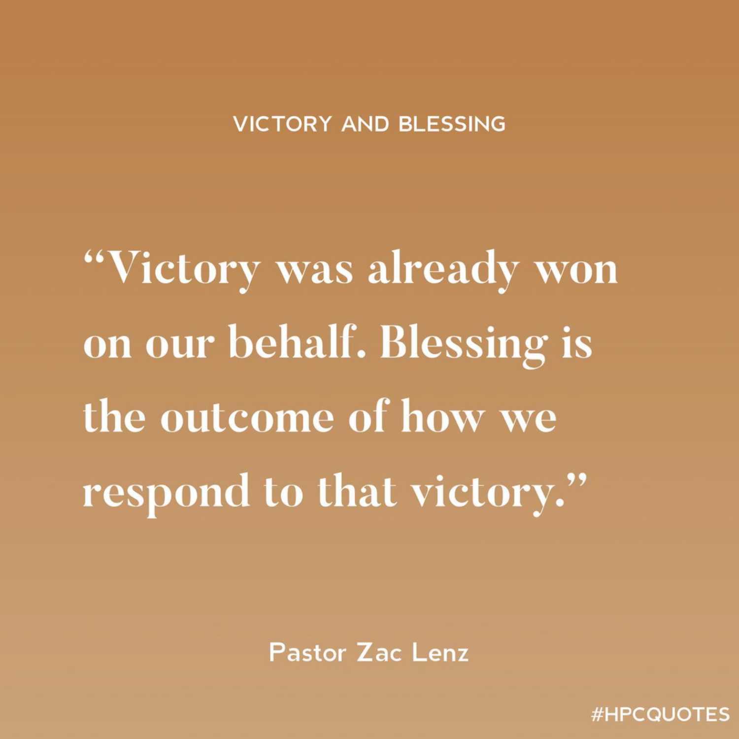 Victory & Blessing episode artwork