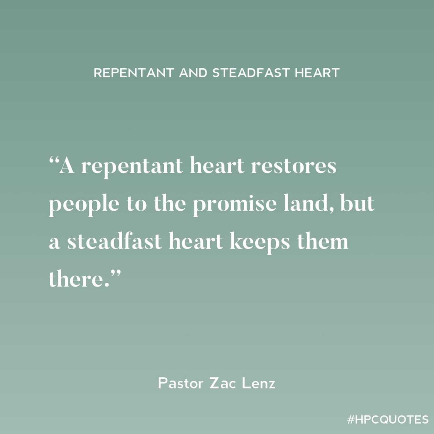 A Repentant and Steadfast Heart episode artwork