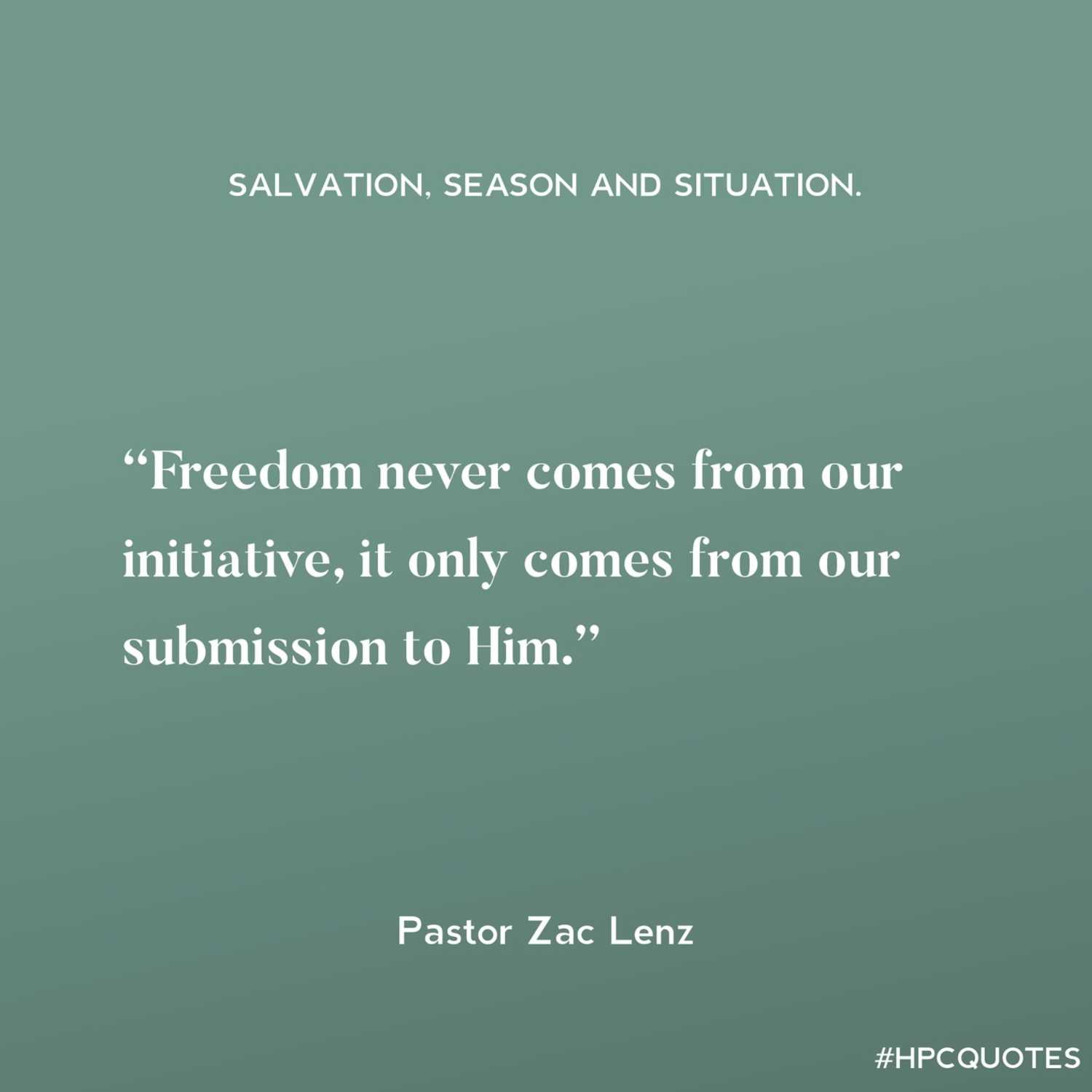 Salvation, Season & Situation episode artwork