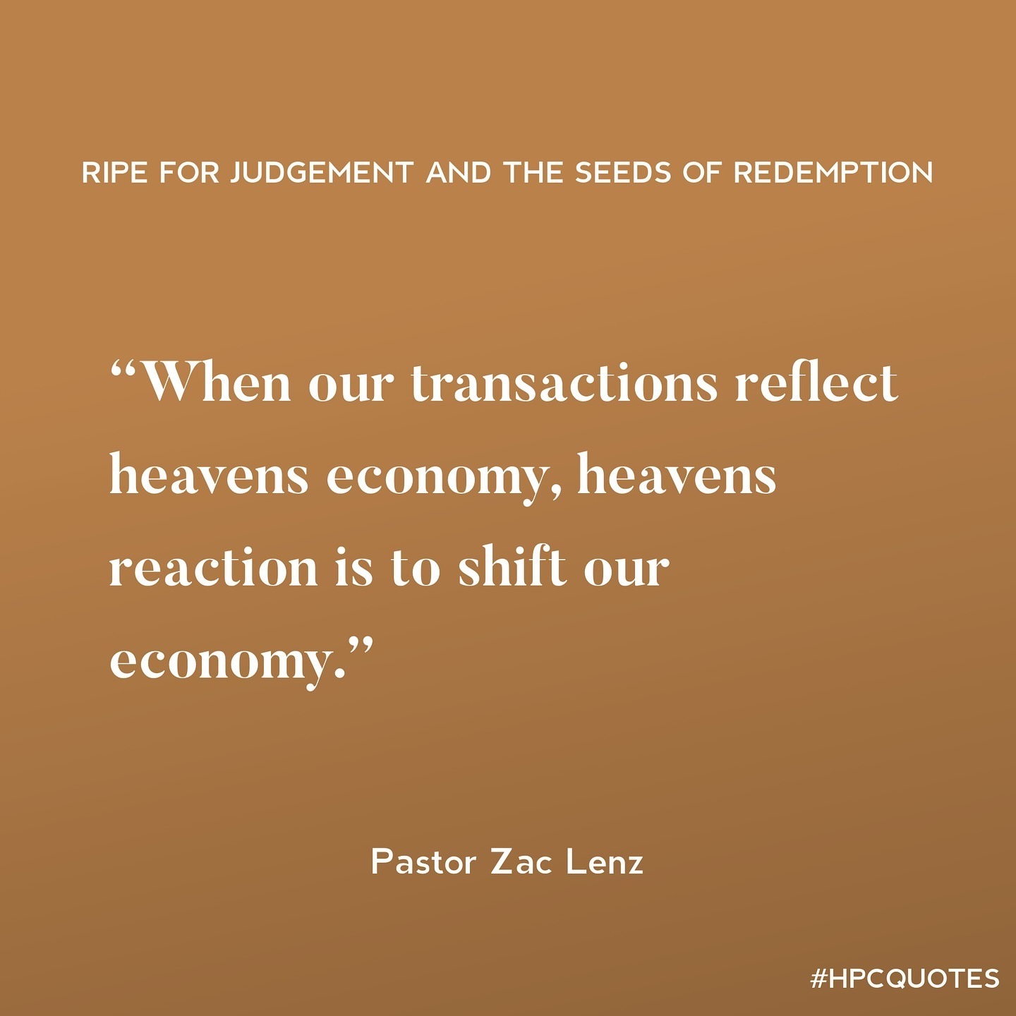 Ripe for Judgment and The Seeds of Redemption