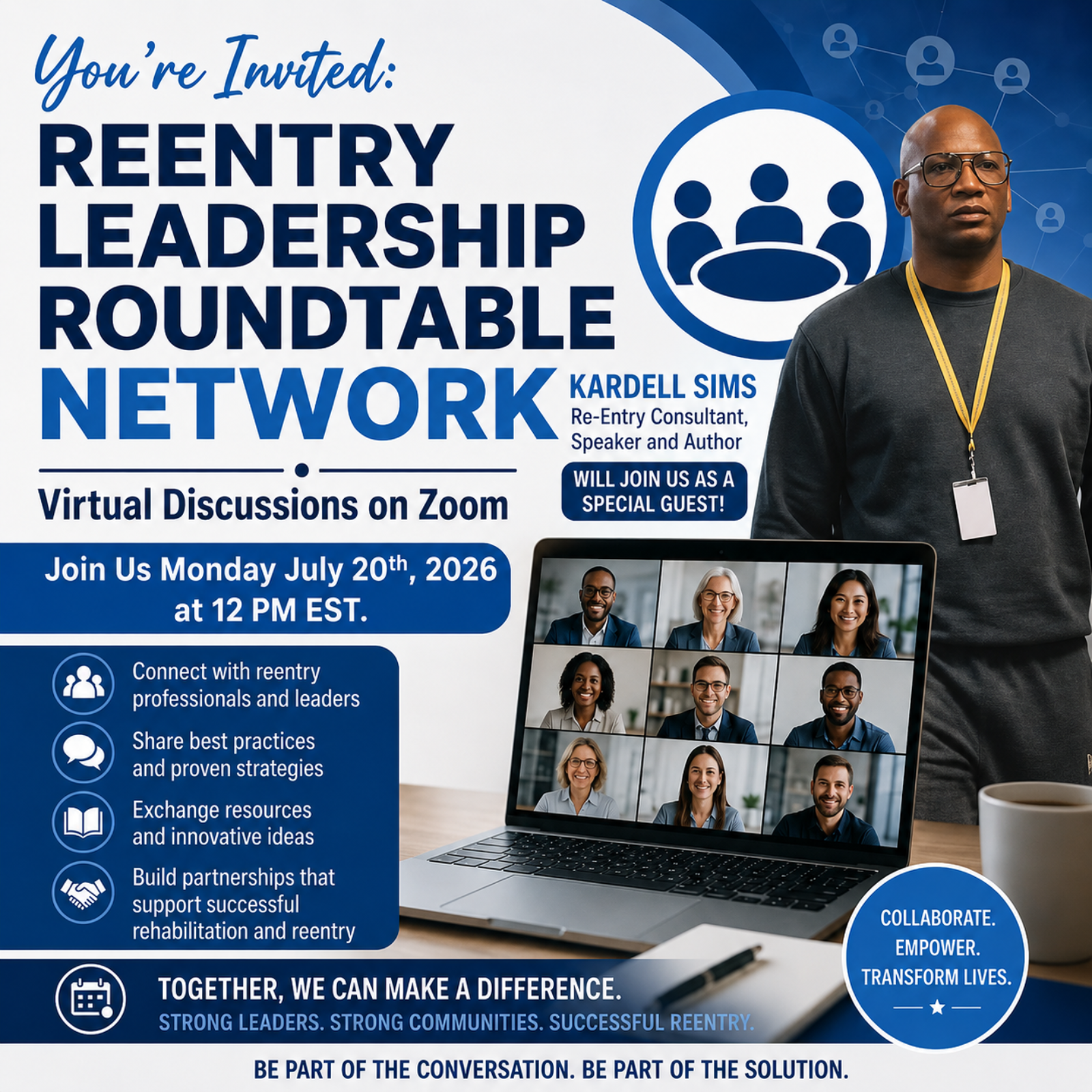 Welcome Guest Speaker Kardell Sims: Challenges and Opportunities For Reentry and Rehabilition Programs and Professionals episode artwork