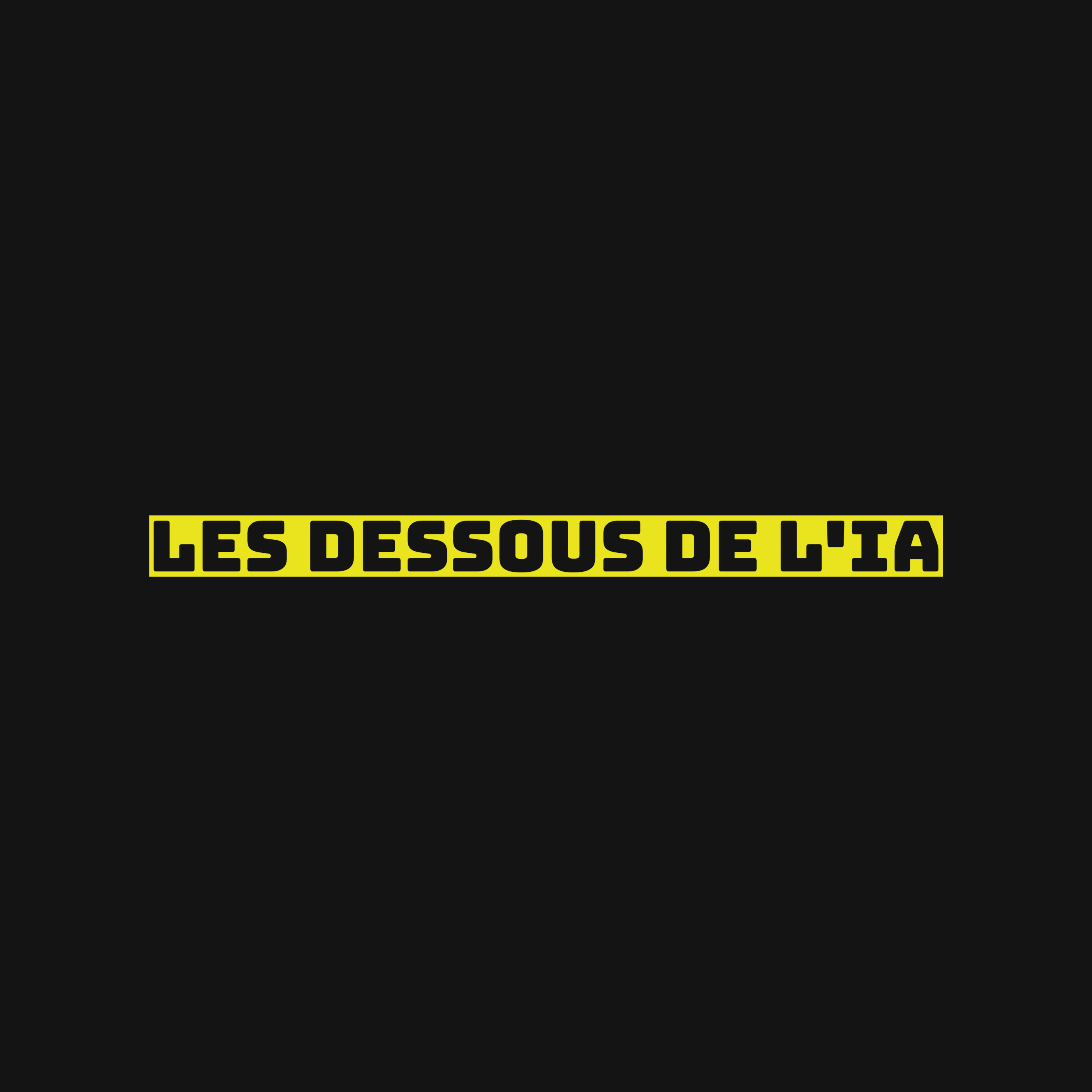 Les dessous de l'IA 