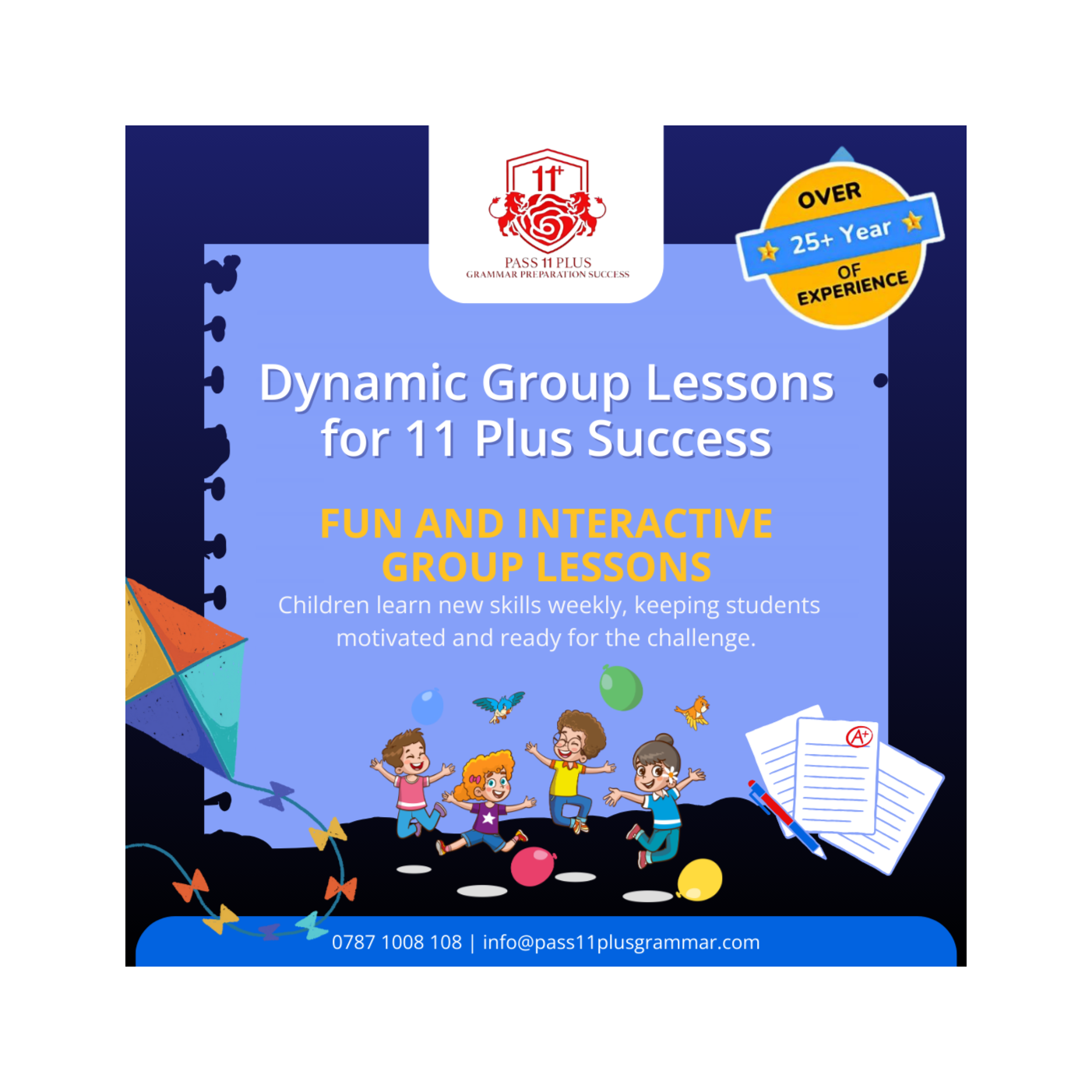 Pass 11 Plus Grammar Preparation Success Birmingham, UK 