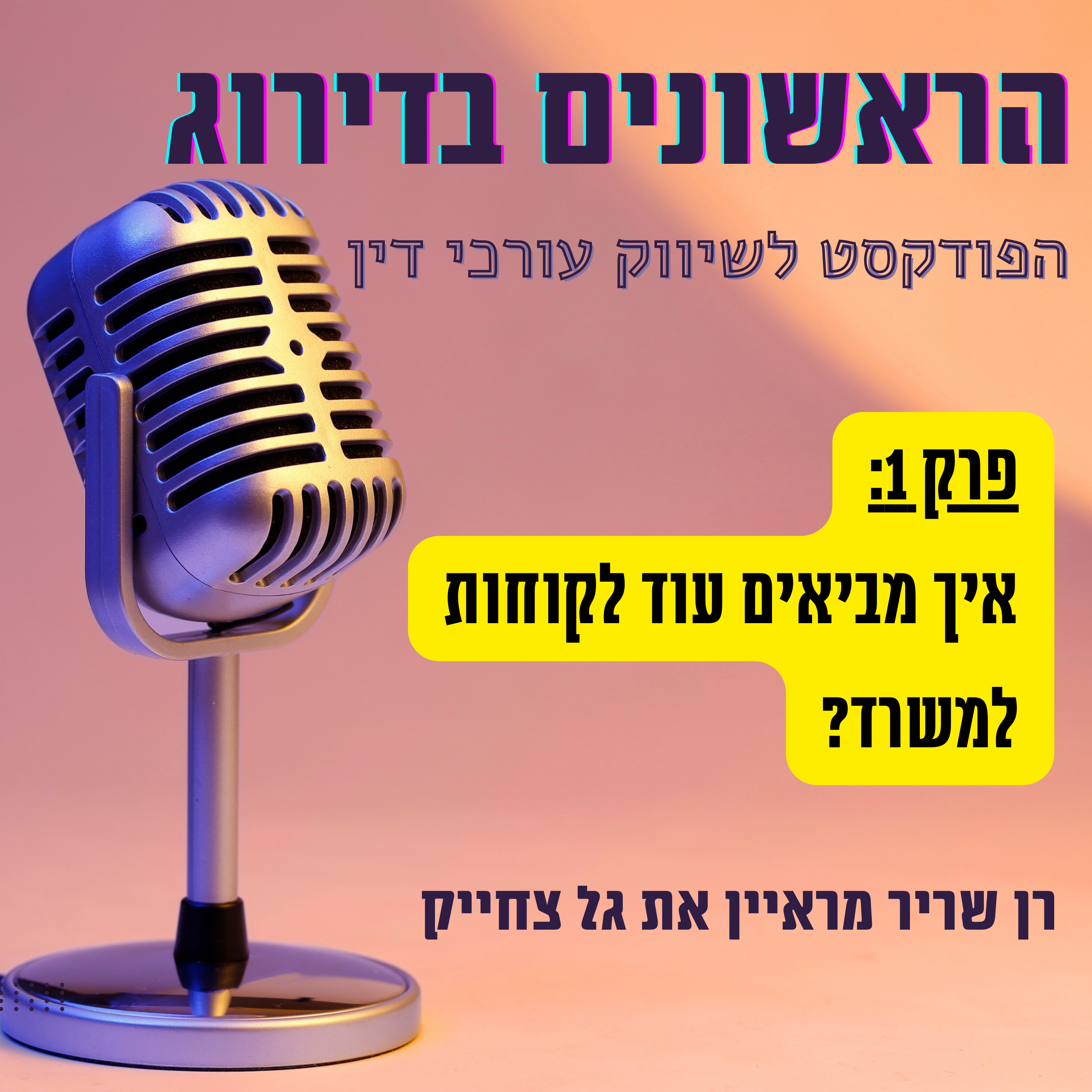 איך מביאים עוד לקוחות למשרד עורכי דין? רן שריר מראיין את גל צחייק - הראשונים בדירוג פרק 1 episode artwork