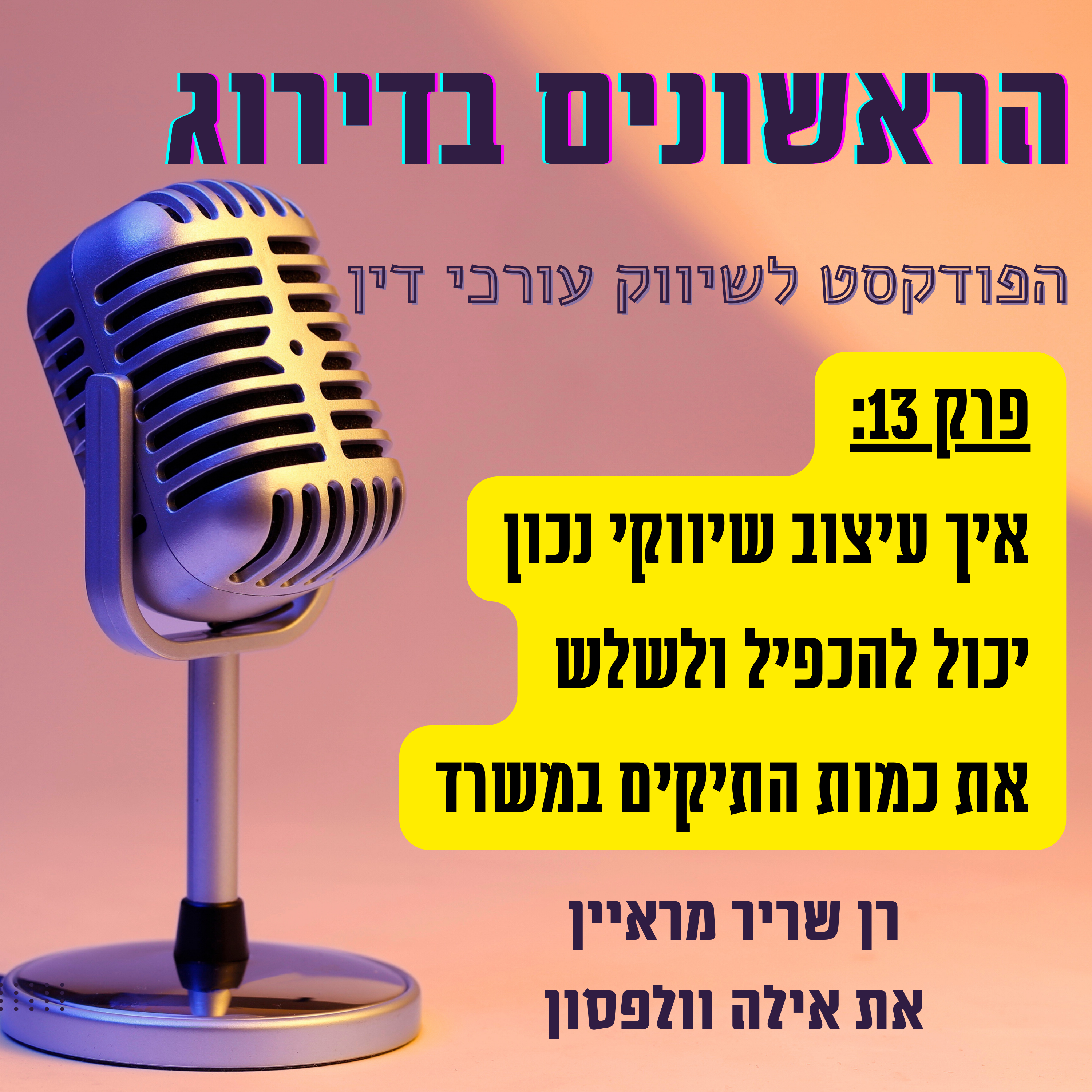 כיצד עיצוב שיווקי משפיע על קצב גיוס הלקוחות - ריאיון עם המעצבת אילה וולפסון - הראשונים בדירוג פרק 13 episode artwork