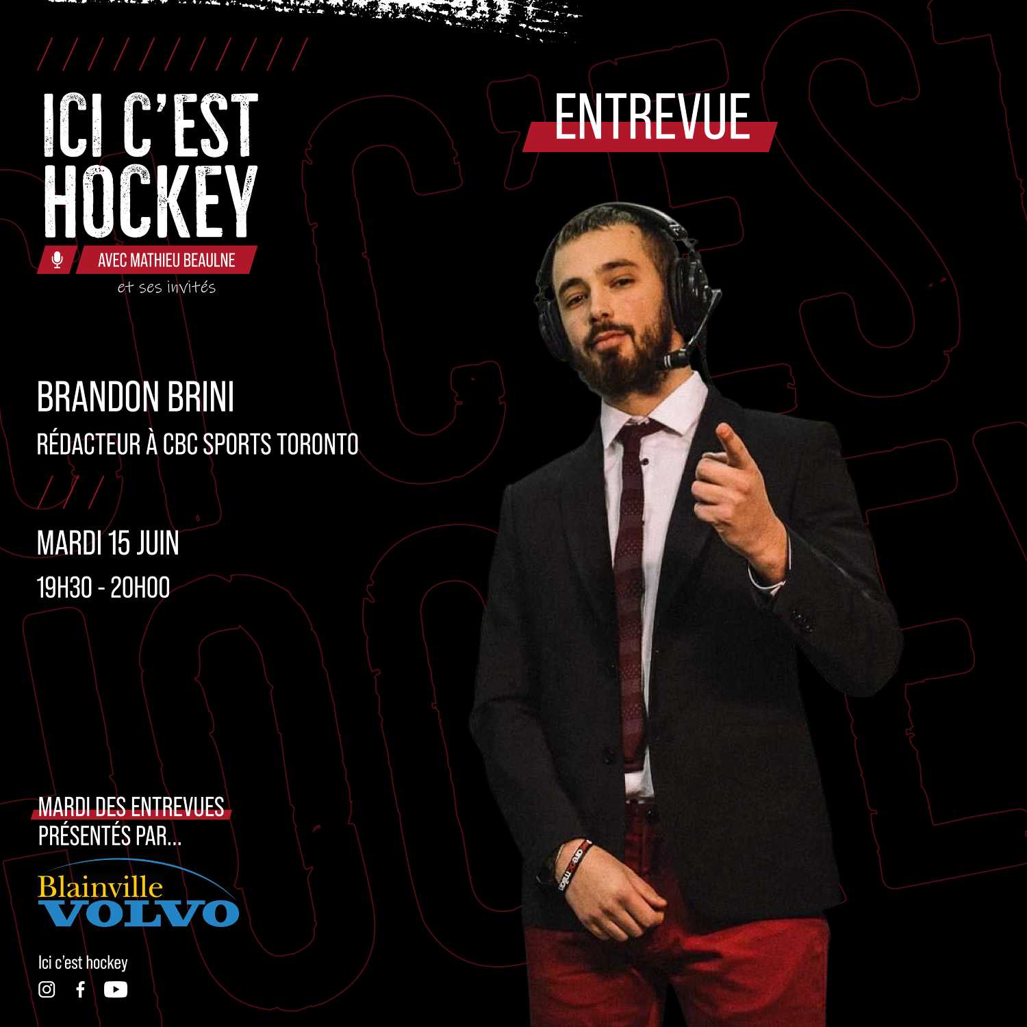 Épisode 33.2 - Brandon Brini, rédacteur à CBC Sports Toronto ✍️