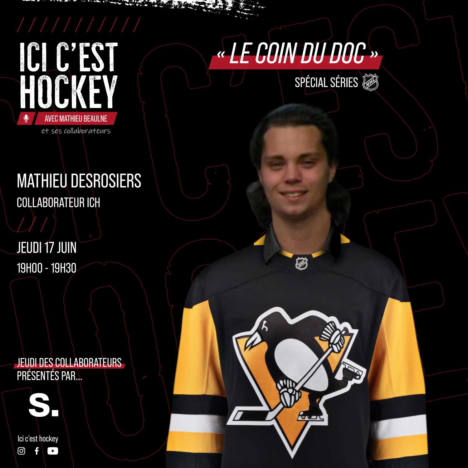Épisode 34.1 - «Le coin du Doc» avec Mathieu Desrosiers 🥅