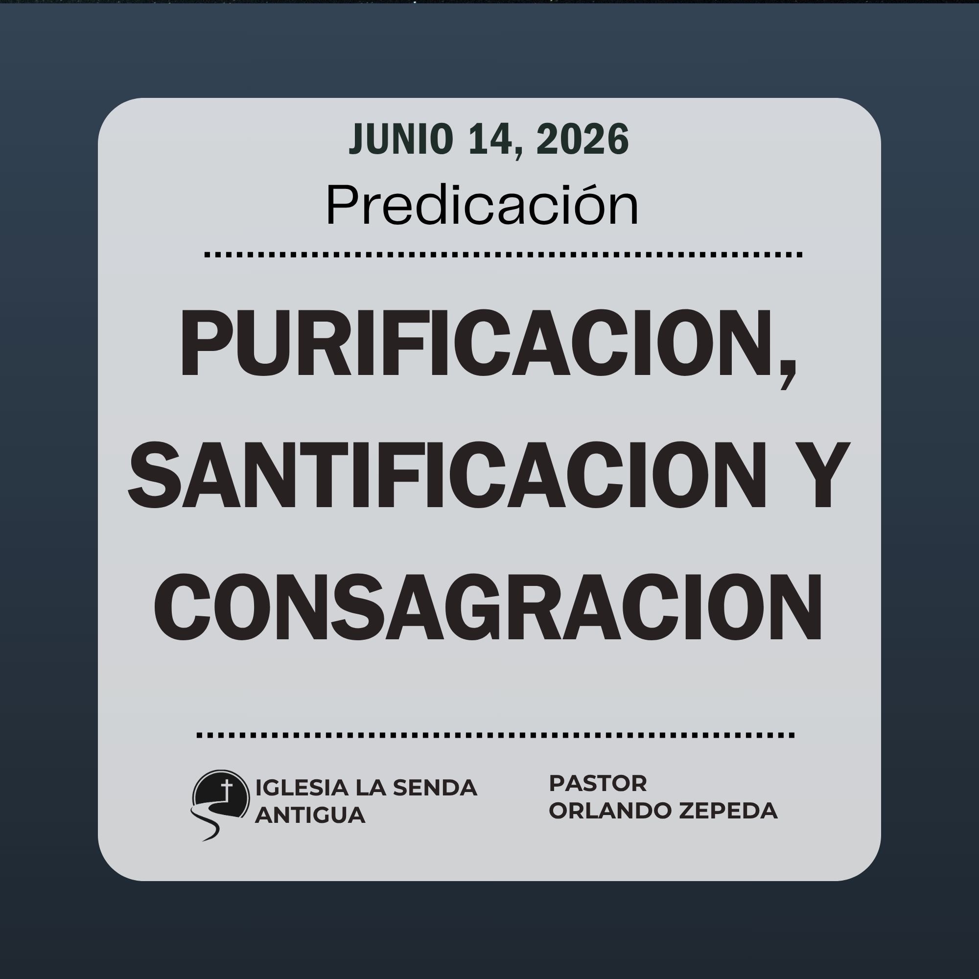 Purificacion, Santificacion y Consagracion episode artwork