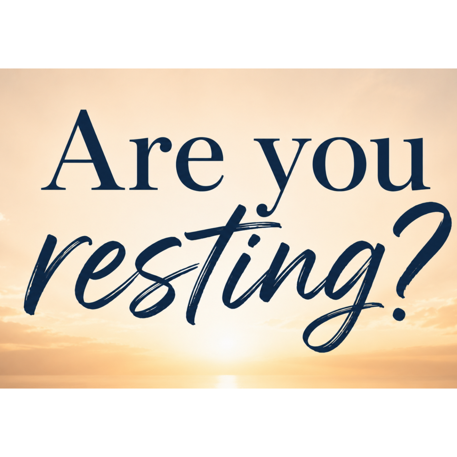 Pastor Sammy Reed-“Are You Resting?” episode artwork