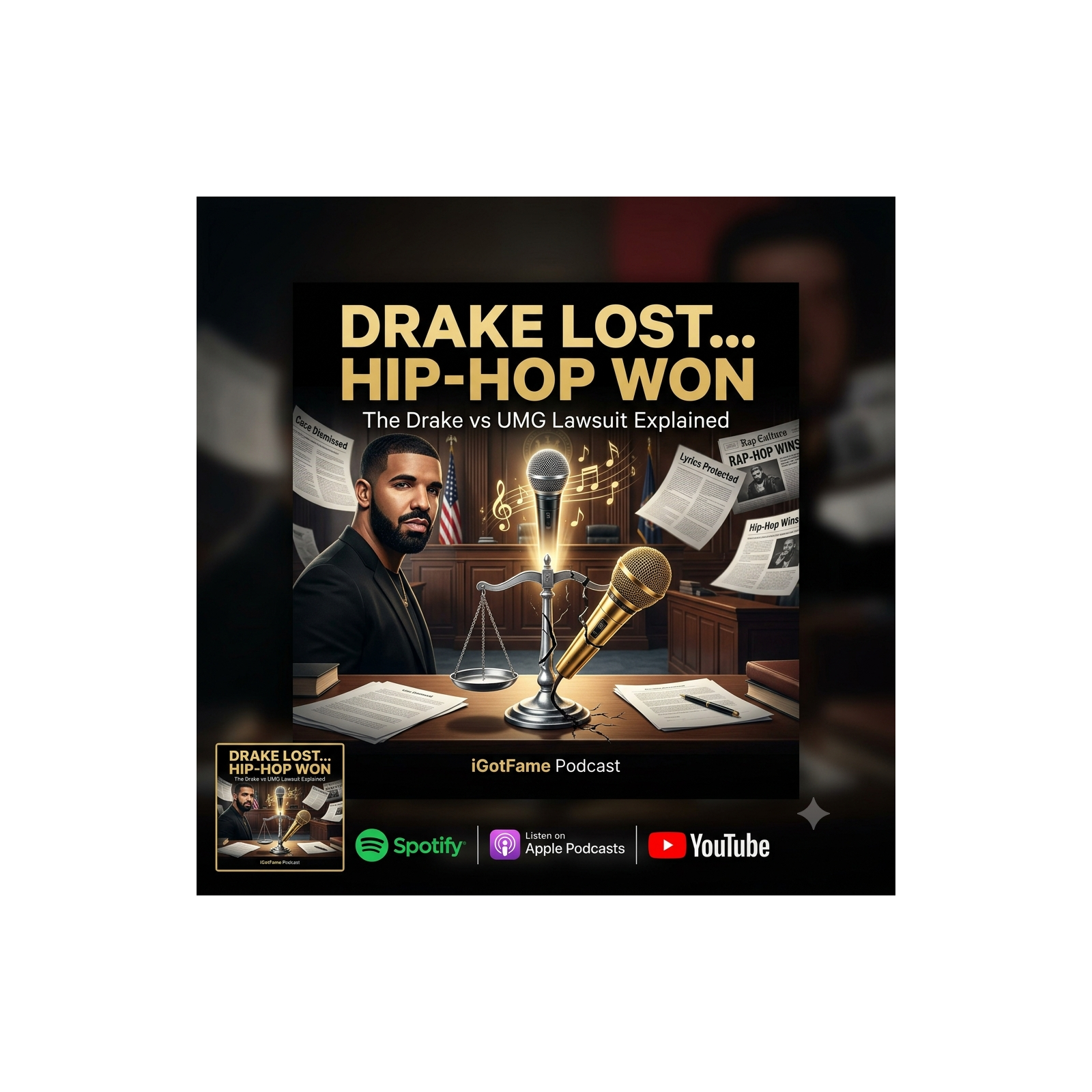 Drake LOSES His Case vs UMG — But Hip-Hop Just WON 🏆 | The Truth Behind the Dismissal episode artwork