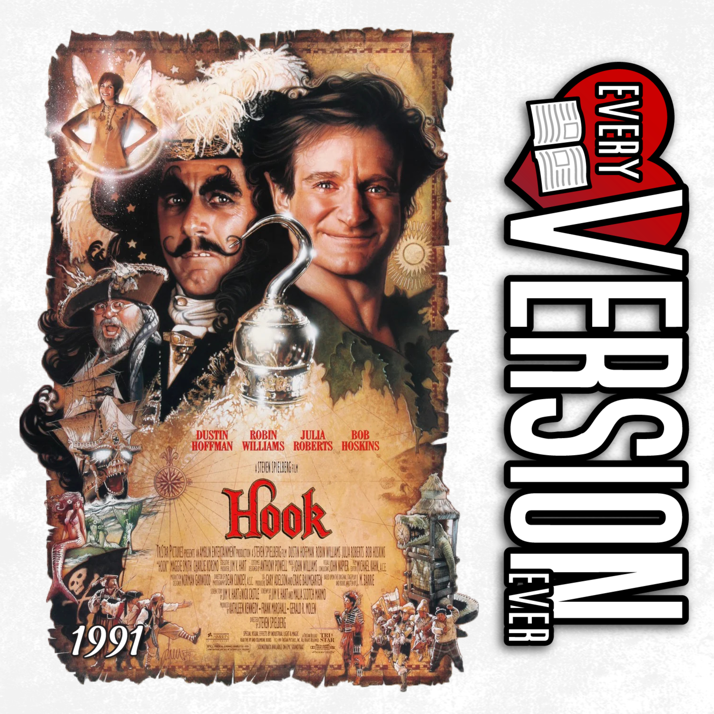 Hook - 1993 Steven Spielberg/Robin Williams Film - With Trivial Theater episode artwork
